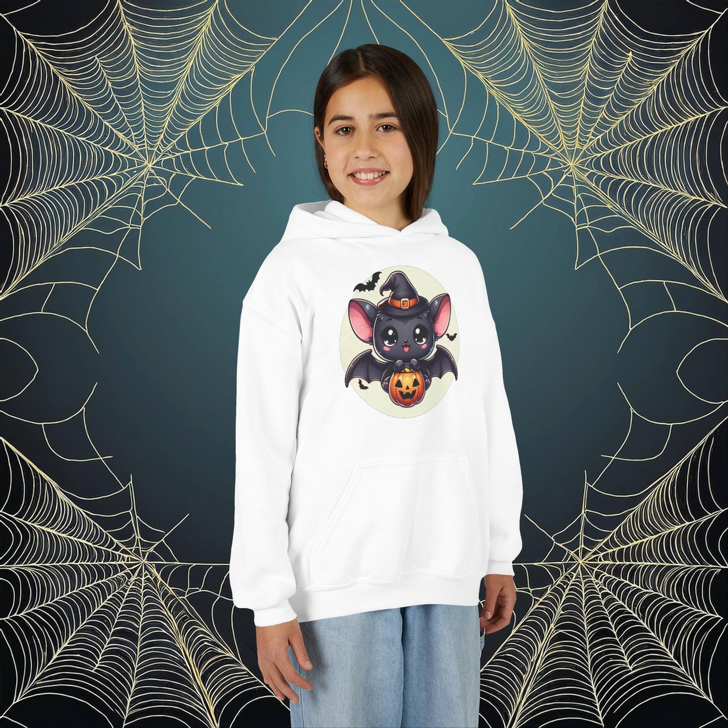 Trick or Treat Bat Youth Hoodie