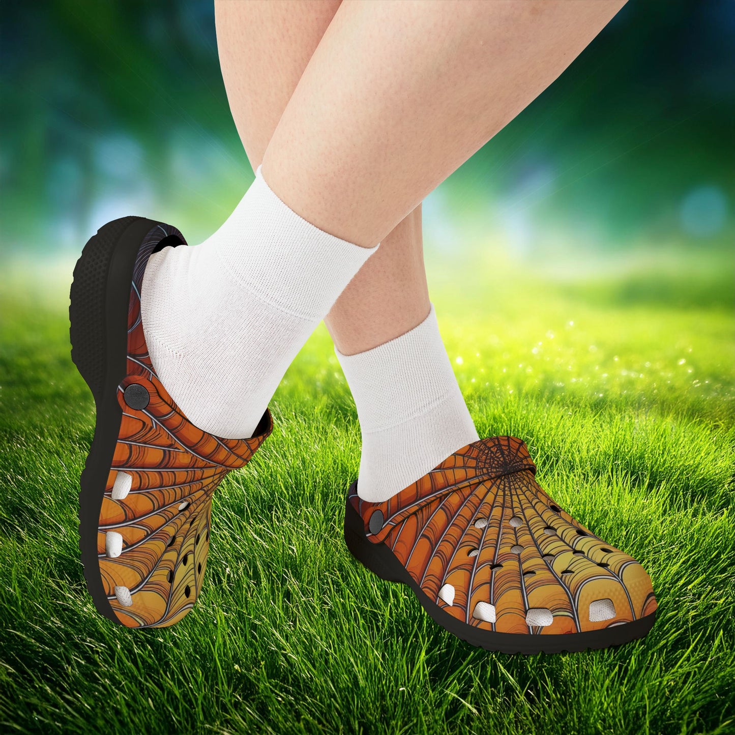 Spider Web Foam Clogs