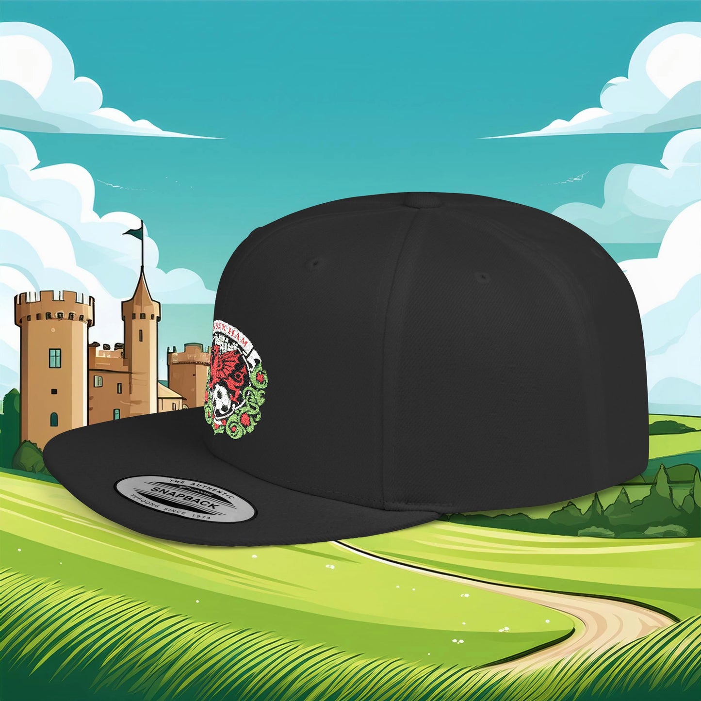 Wrexham Crest Flat Bill Snapback