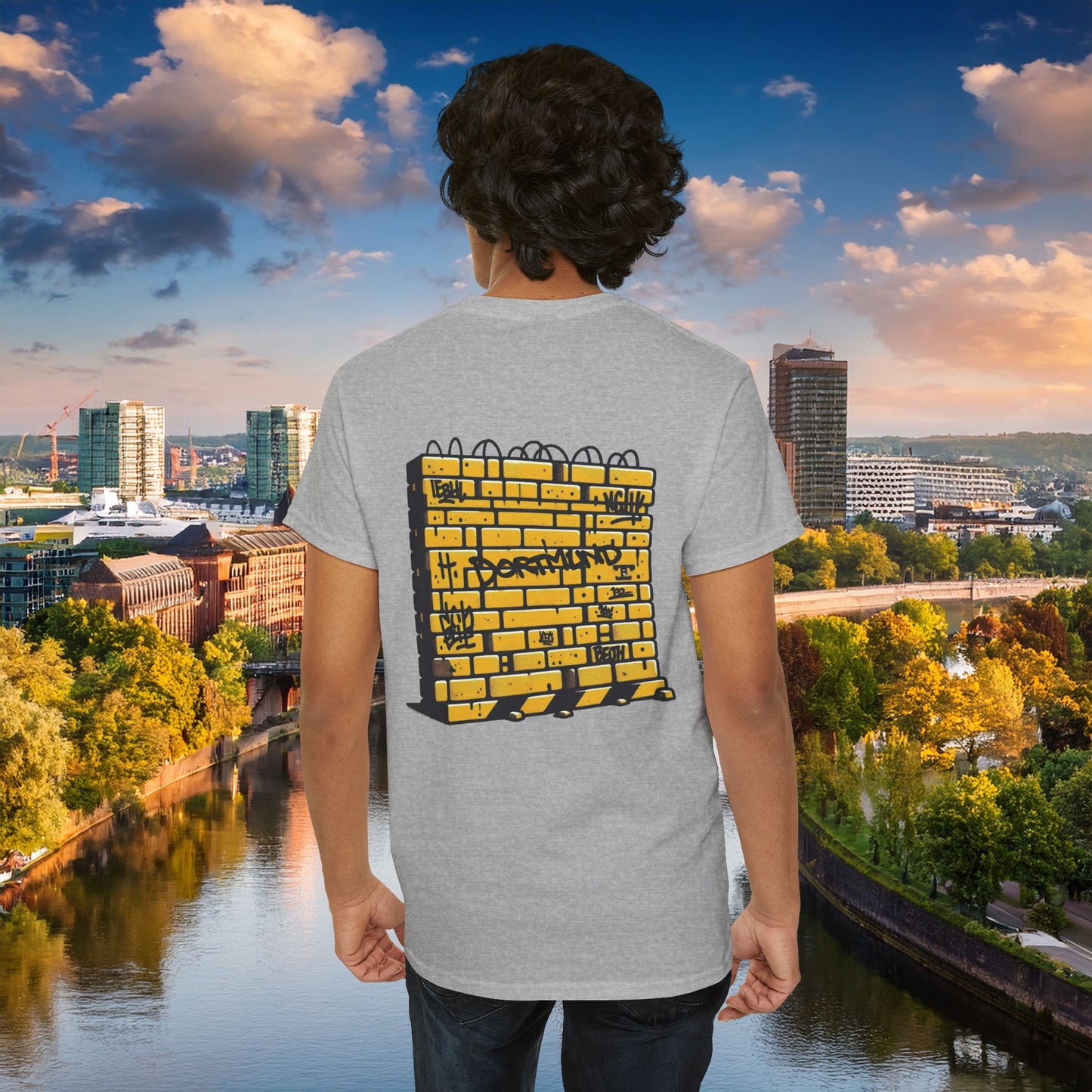 Dortmund Honeycomb Graffiti Tee
