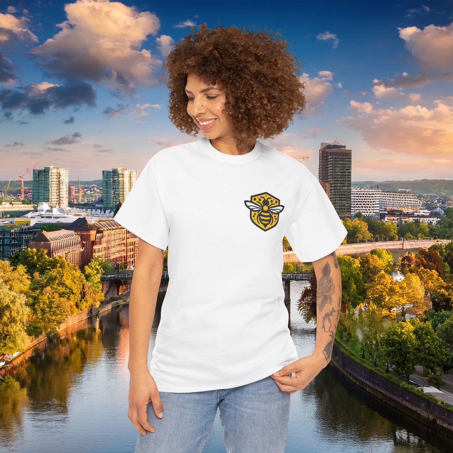 Dortmund Honeycomb Graffiti Tee