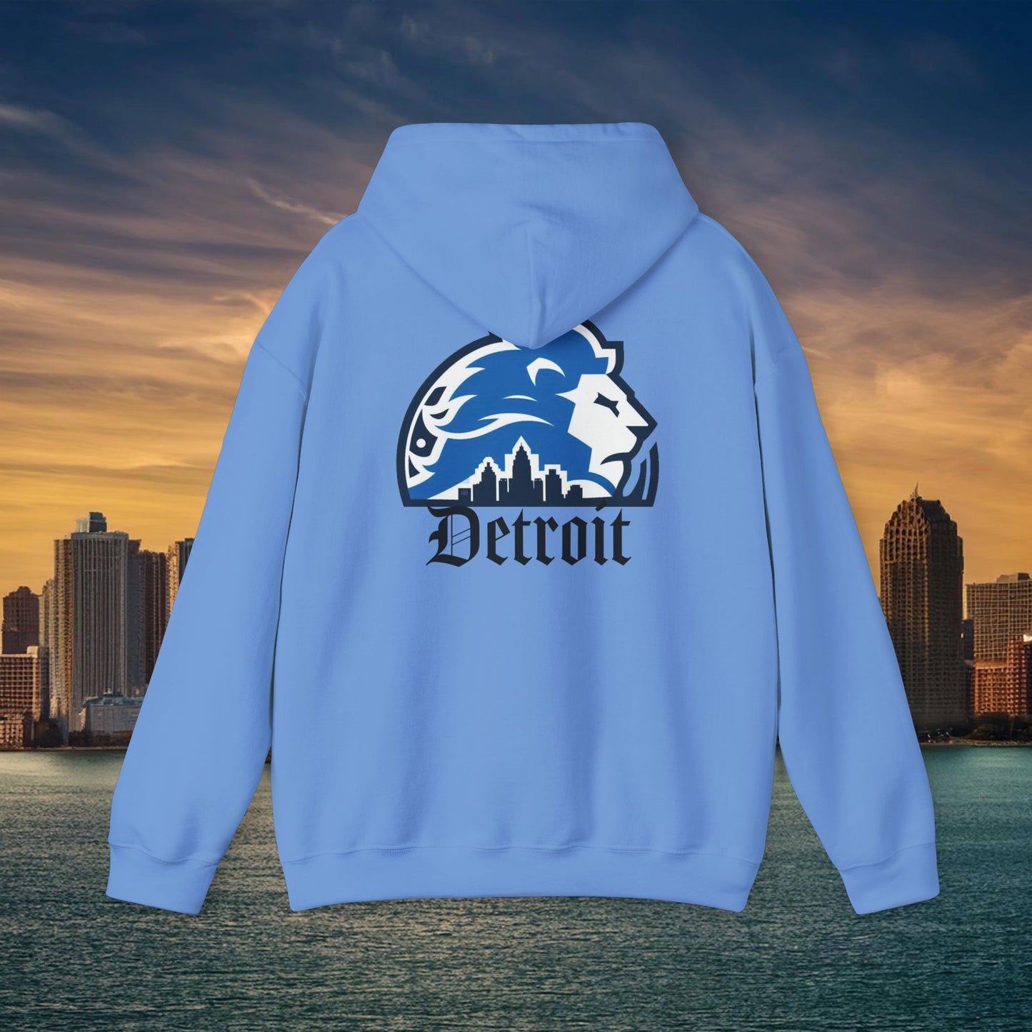 Detroit Football Skyline Hoodie