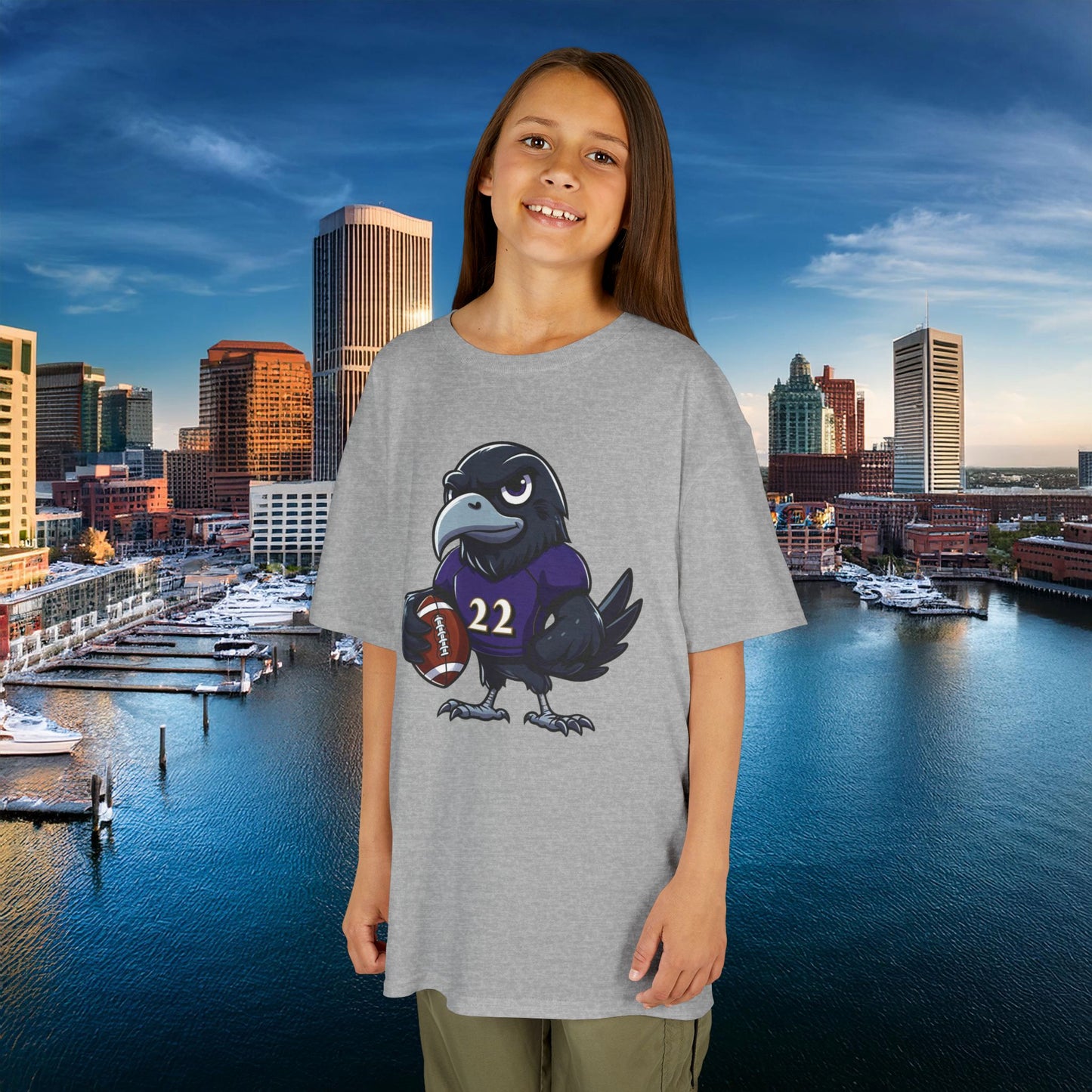 Baltimore Little Football Player Kids Tee