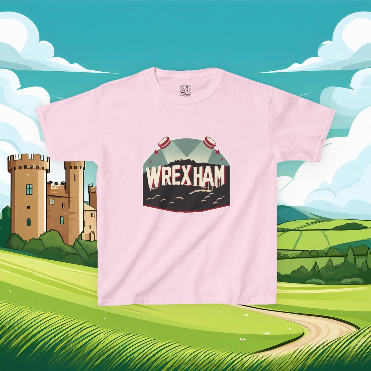 Wrexham Hollywood Sign Kids Tee