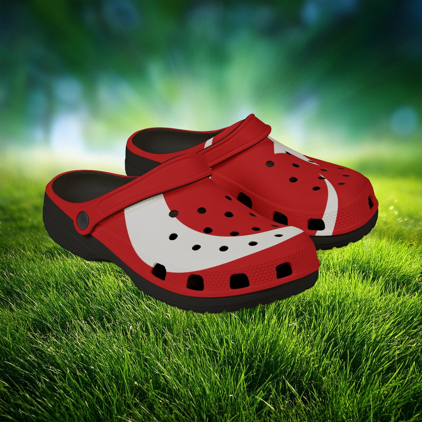 The Turkiye Flag Foam Clogs