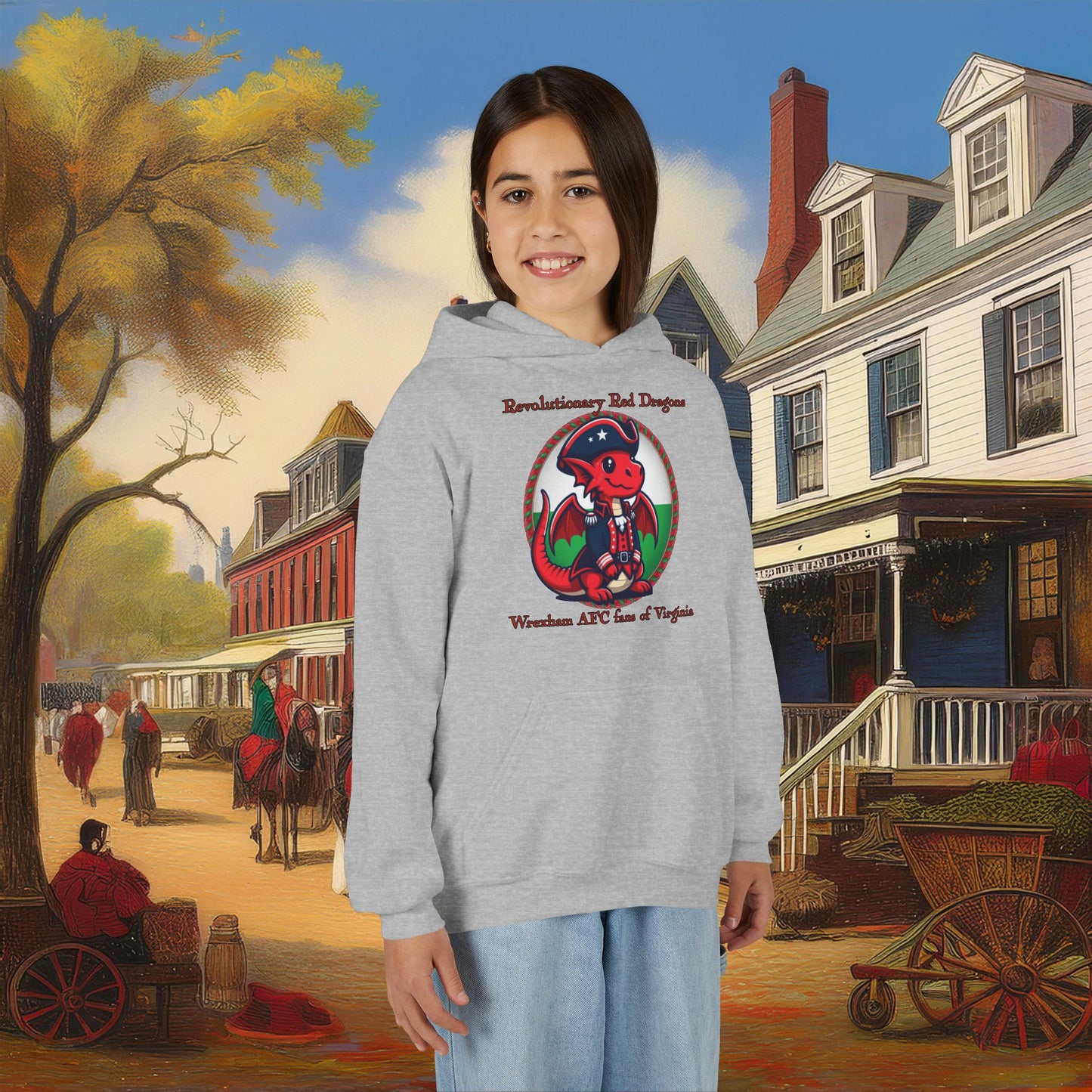 Mini Revolutionary Red Dragons Youth Hoodie