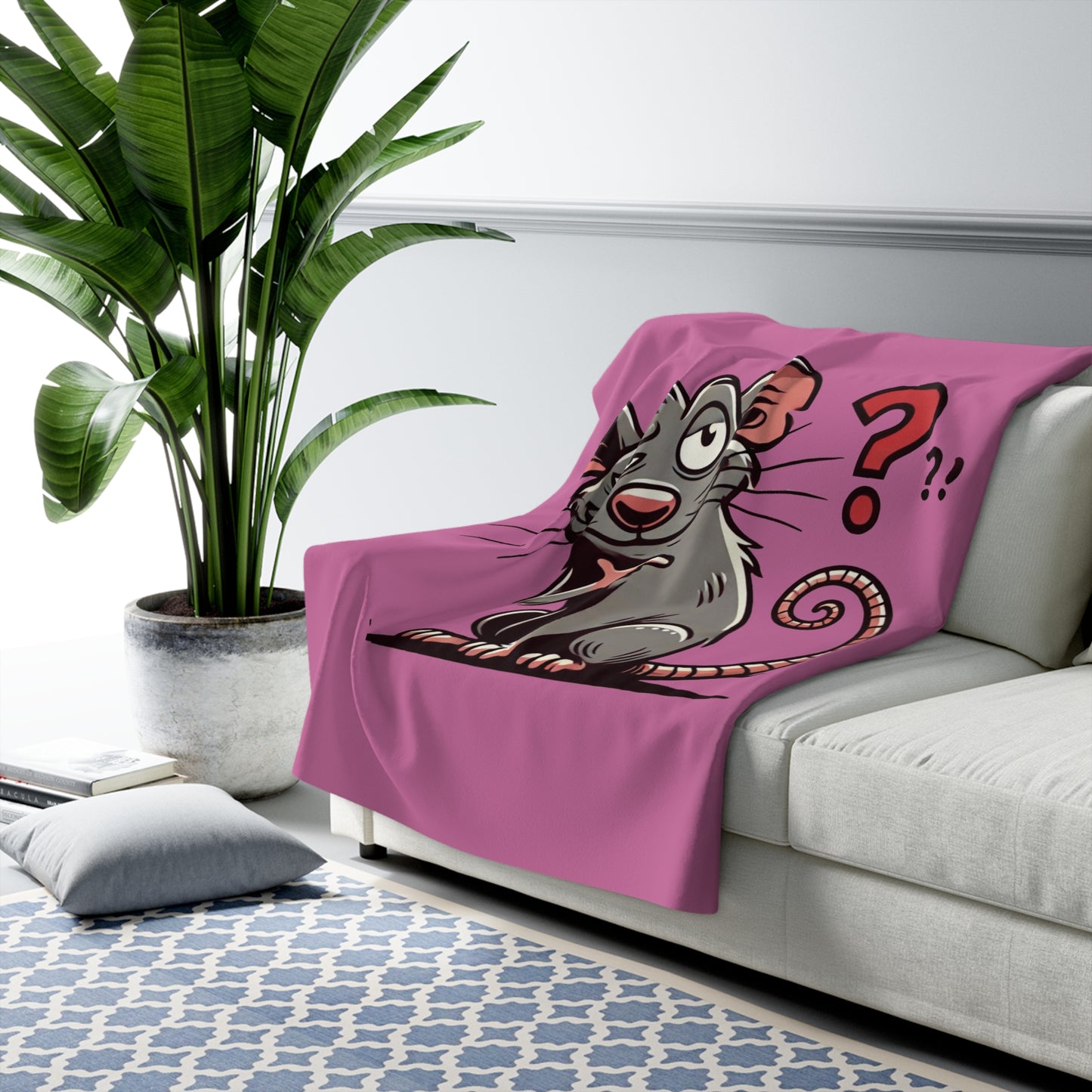 Sarcastic Rat Sherpa Fleece Blanket