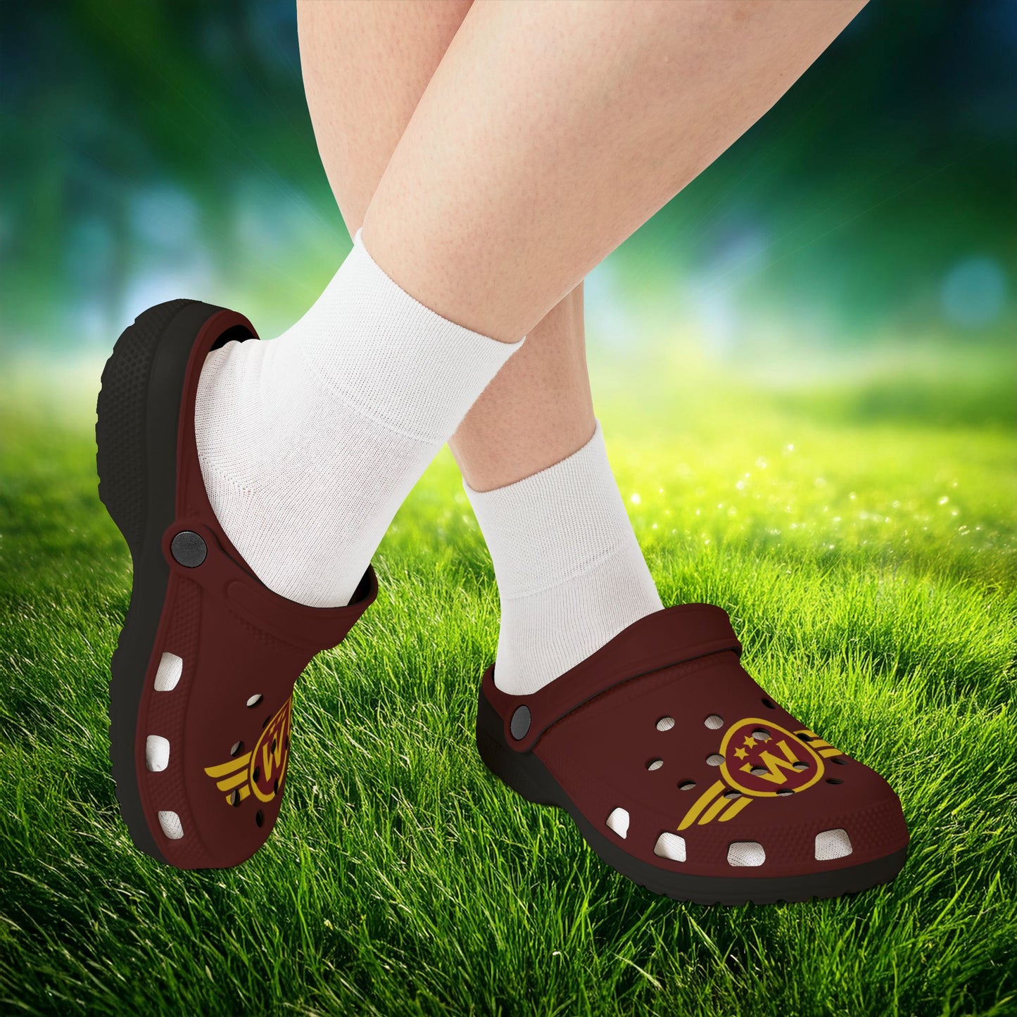 Washington DC Football Logo Foam Clogs