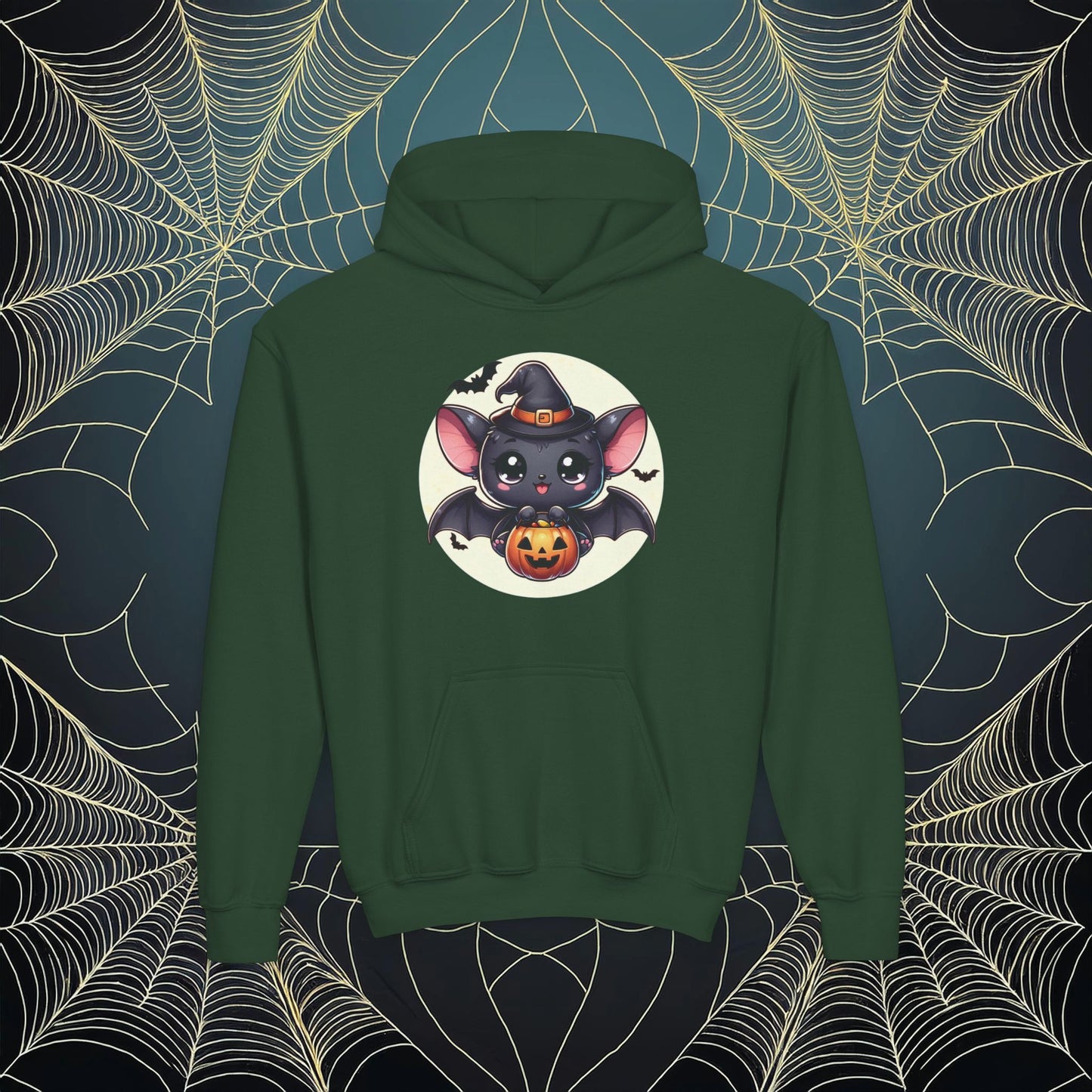 Trick or Treat Bat Youth Hoodie