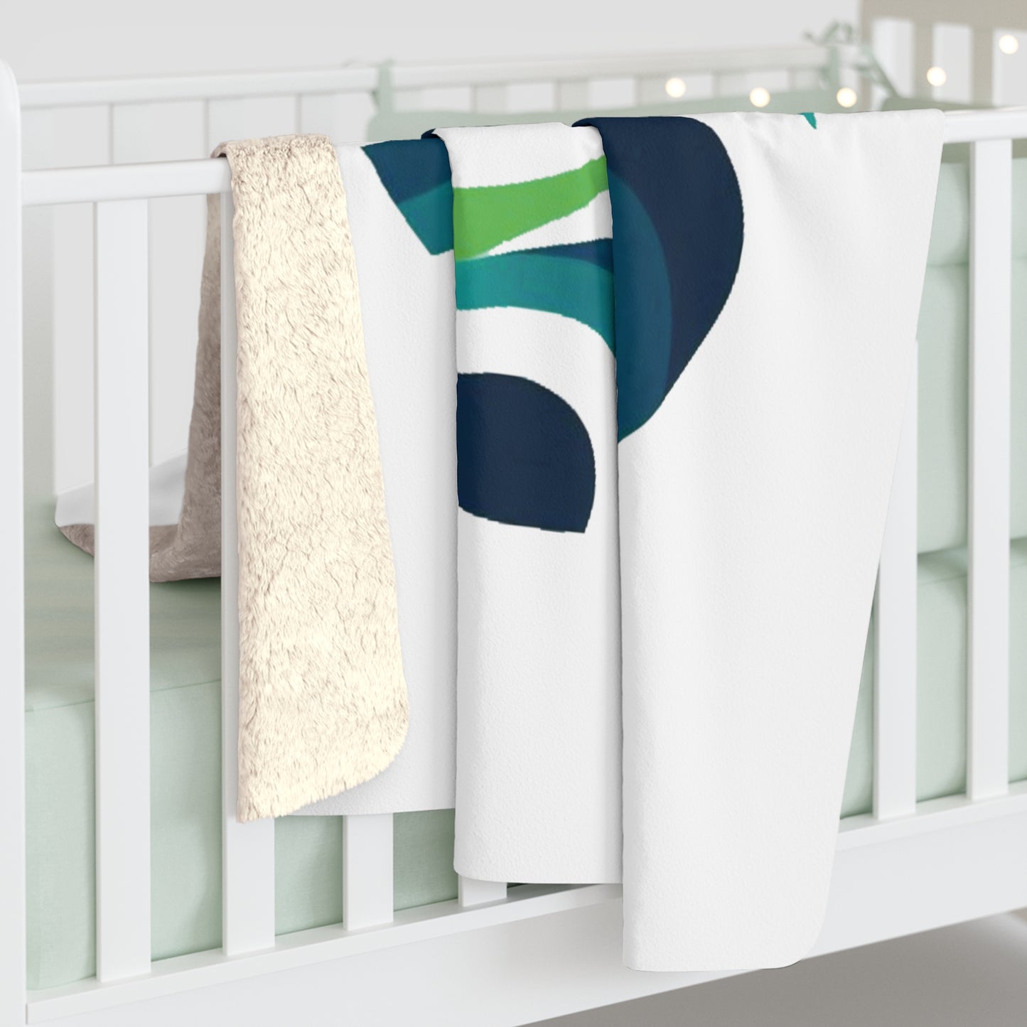 Seattle Football Logo Sherpa Fleece Blanket