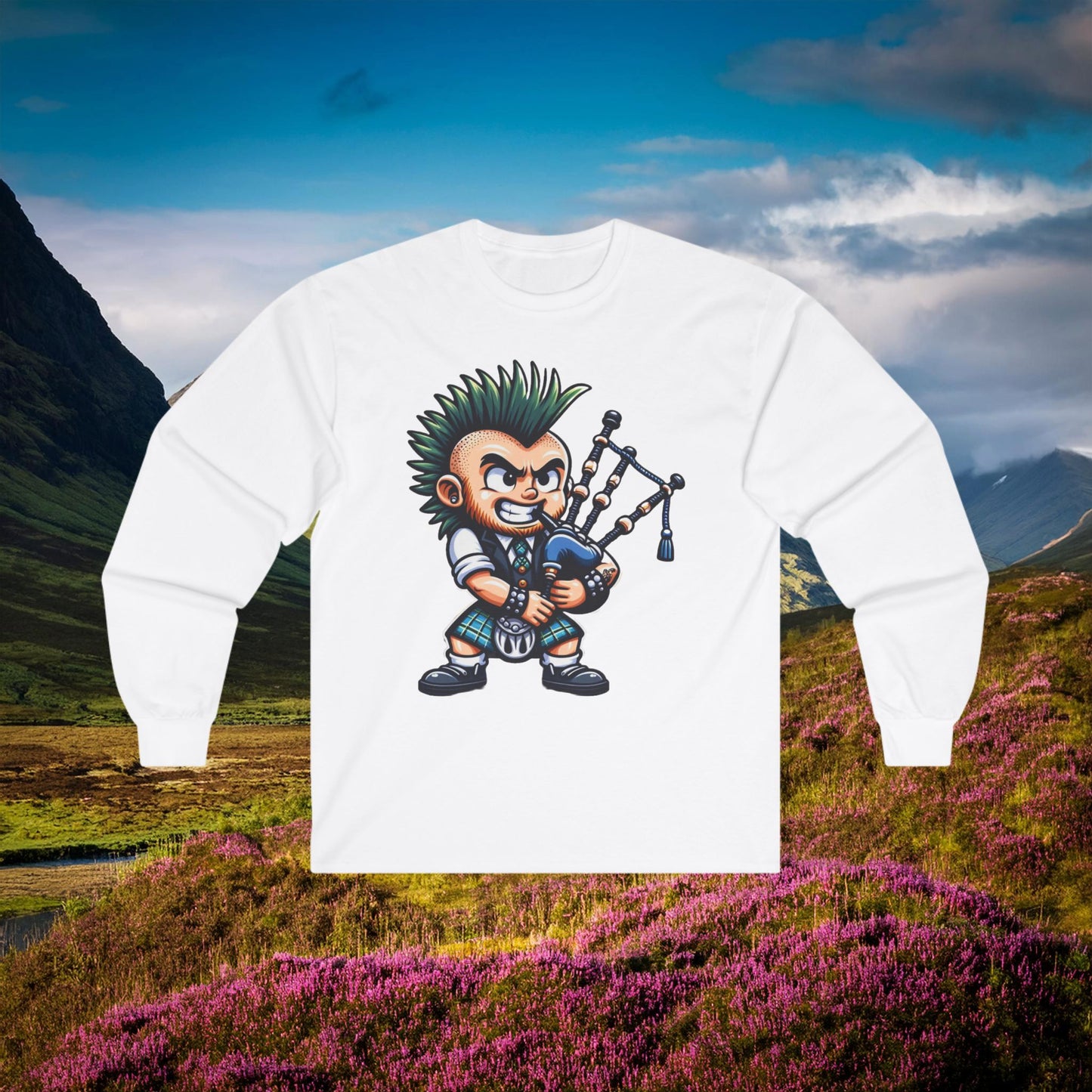 Scottish Punk Rock Long Sleeve Tee