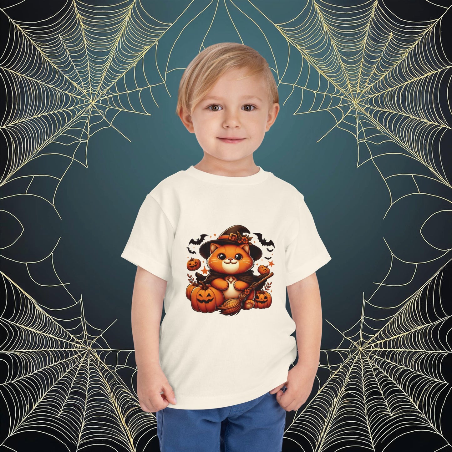Halloween Cat Toddler Tee