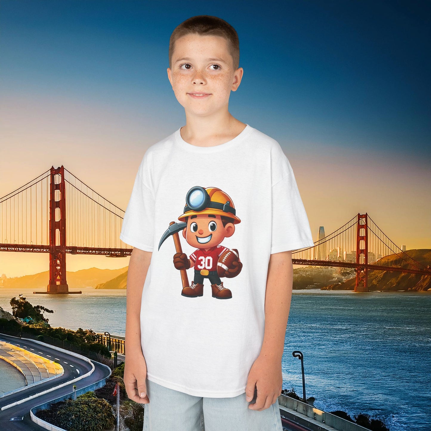 San Francisco Football Little Miner Kids Tee