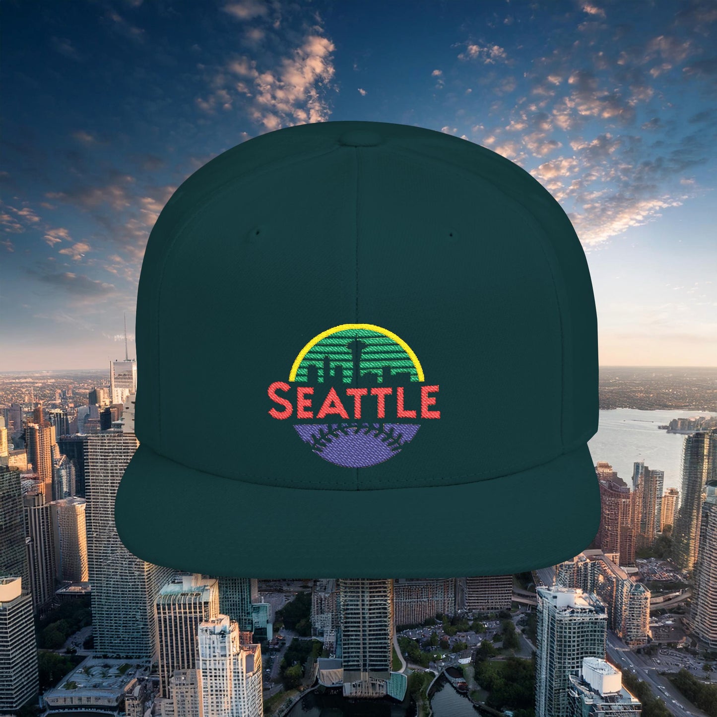 Seattle Baseball Flat Bill Snapback