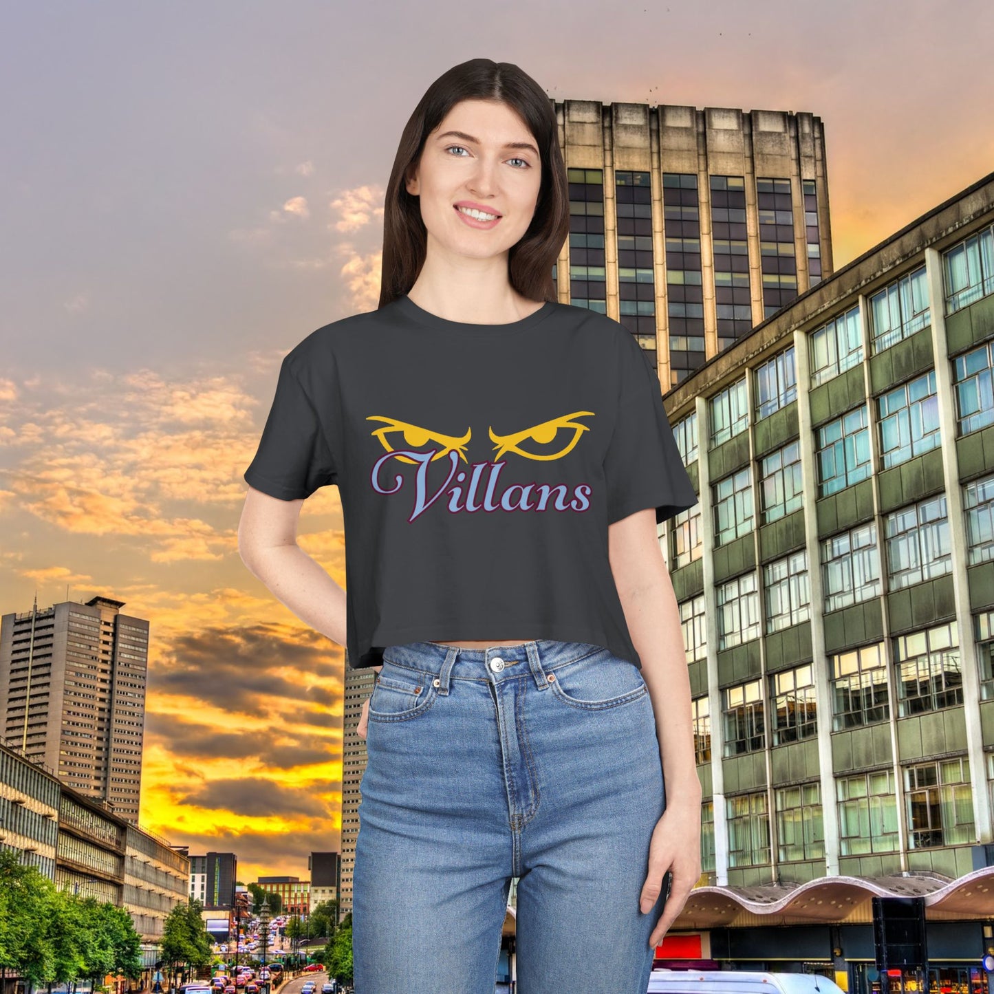 Villans Women's Crop Tee