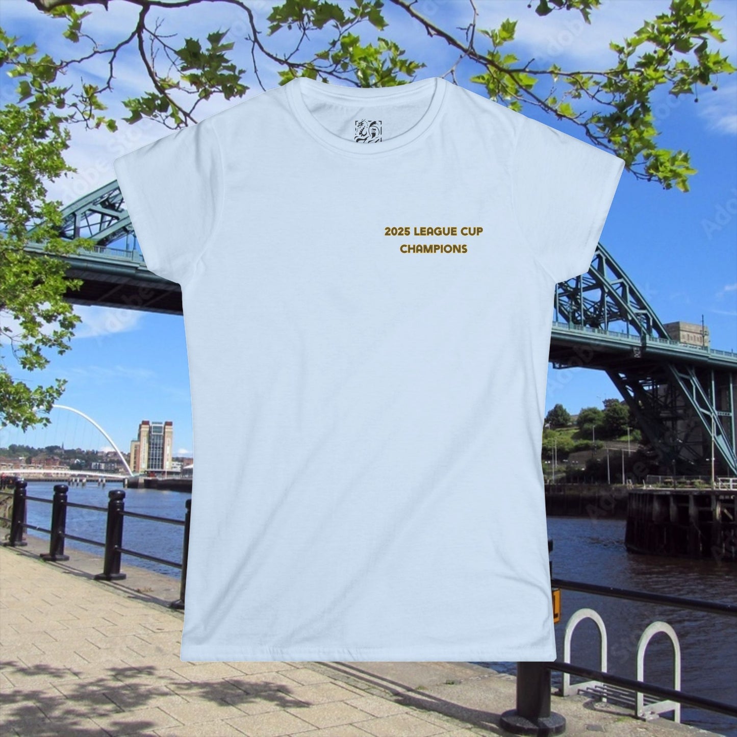 Newcastle Cup Champions Crest Women's Softstyle Tee