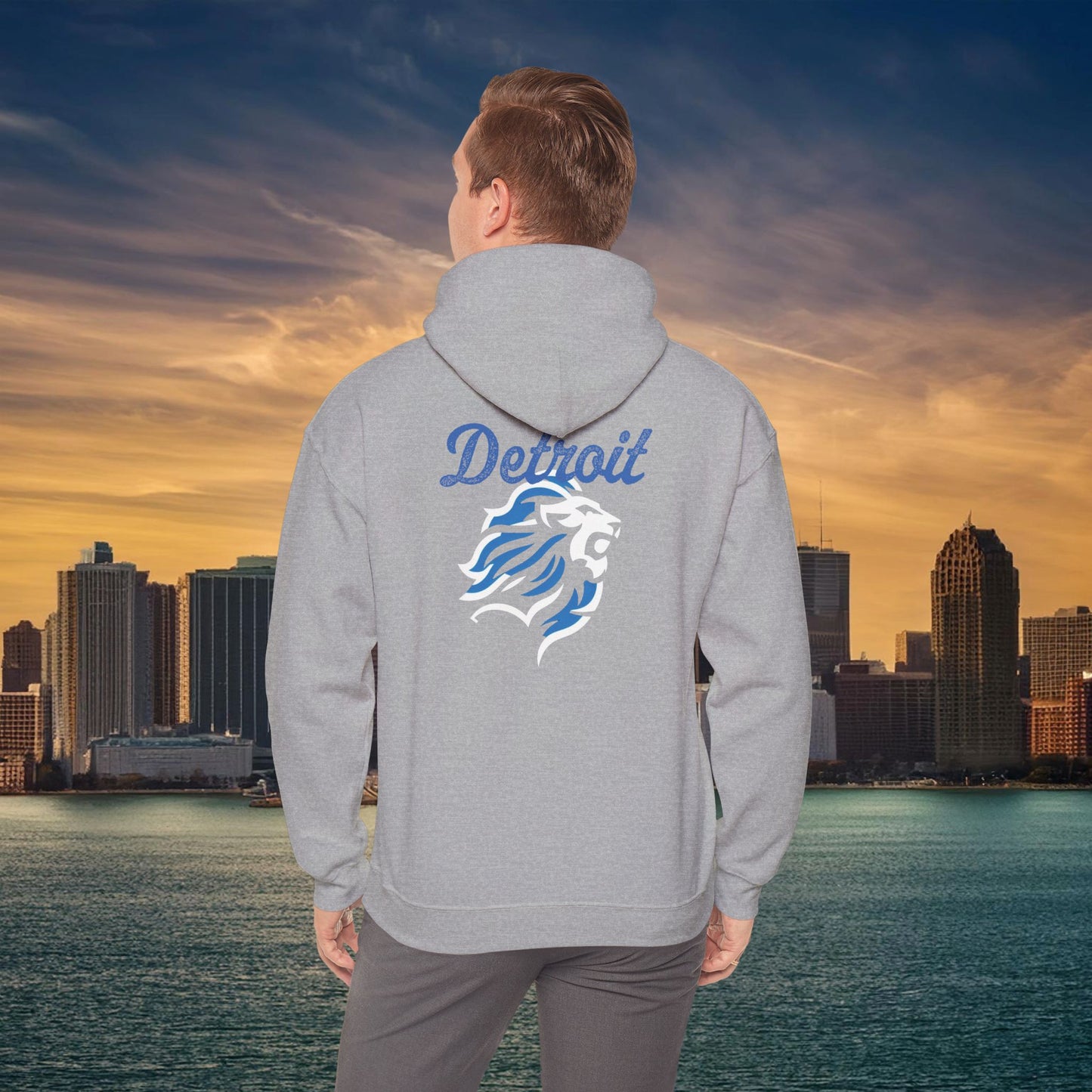 Detroit Football Crest Hoodie