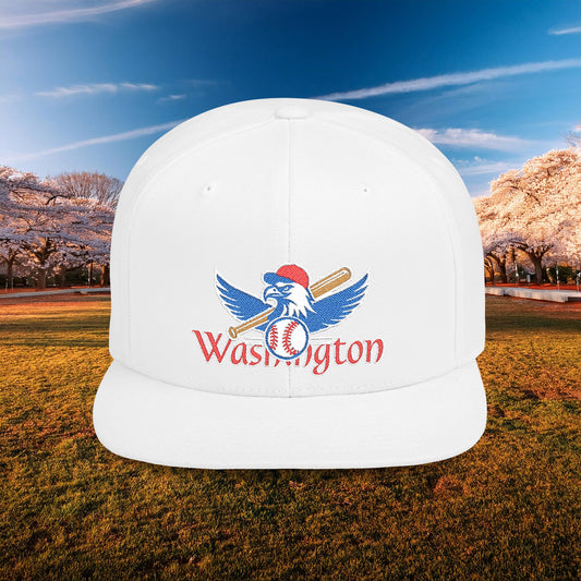 Washington Baseball Eagle Flat Bill Snapback