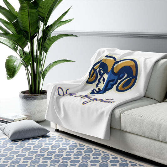 LA Football Sherpa Fleece Blanket