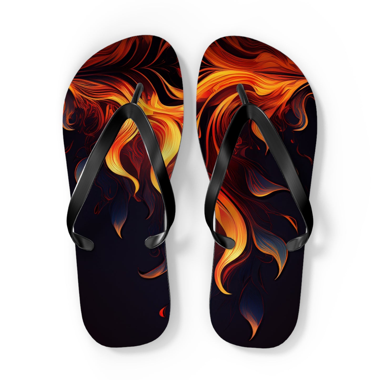 Flames Flip Flops