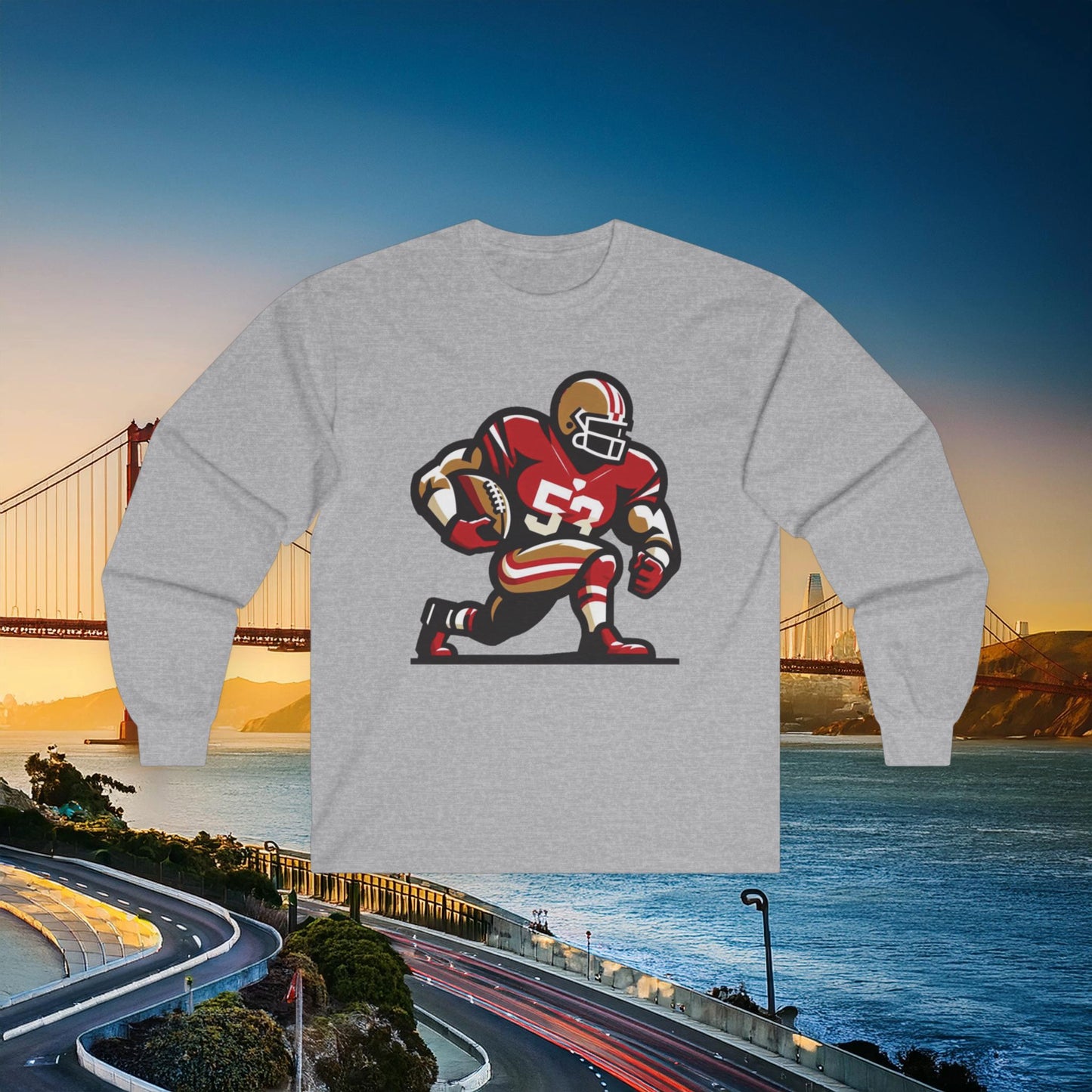 San Francisco Football Player Long Sleeve Tee