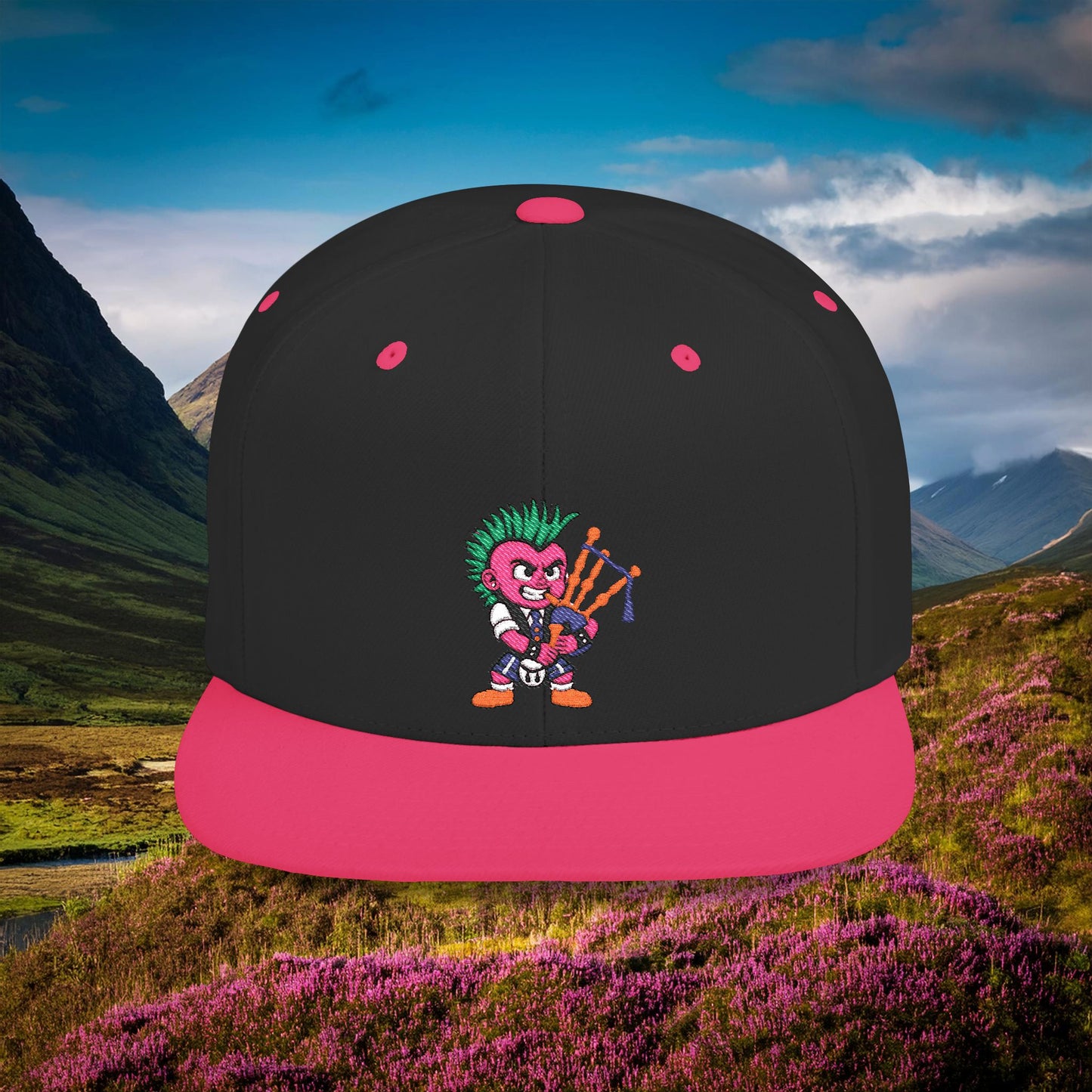 Scottish Punk Flat Bill Snapback