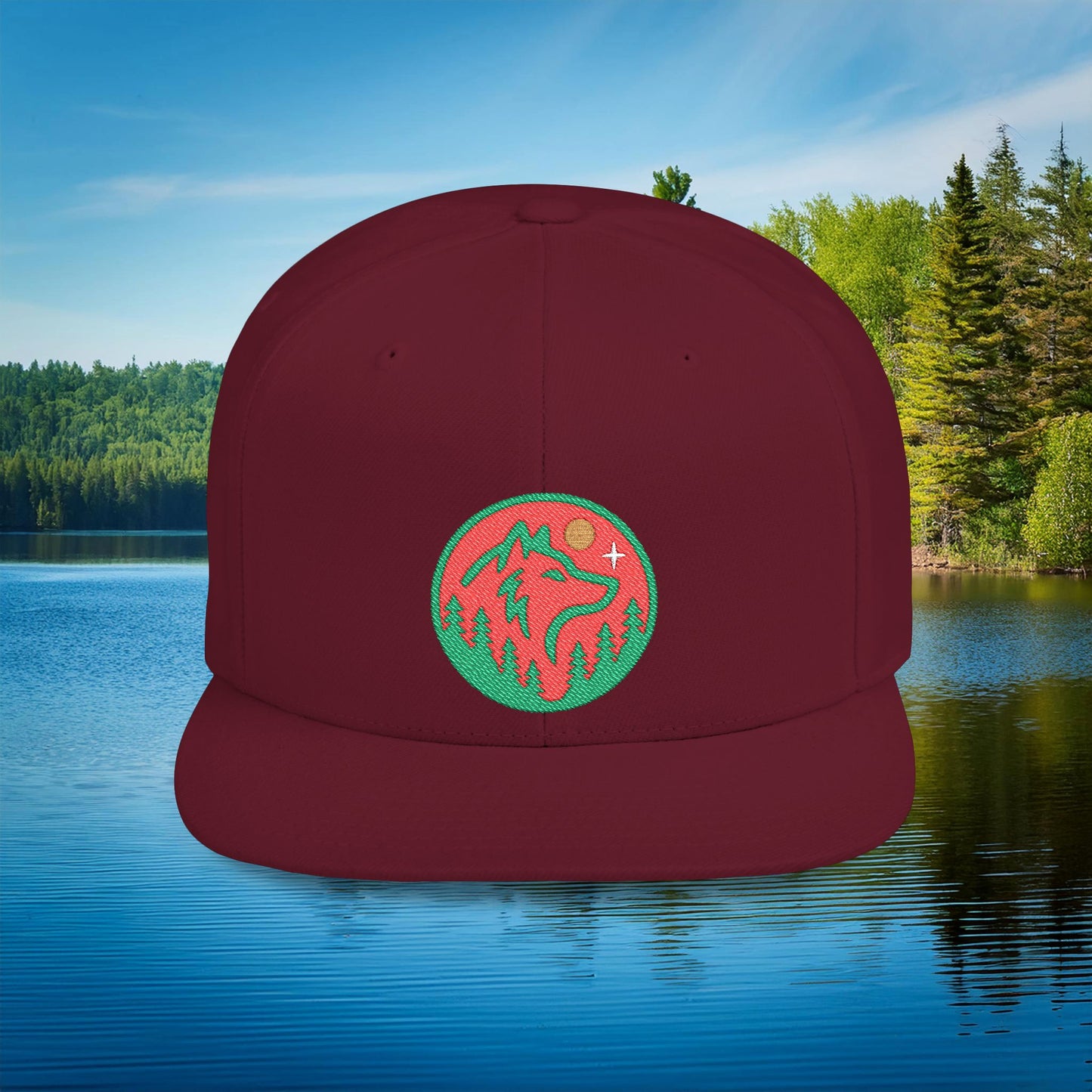 Minnesota Wild Wolf Flat Bill Snapback