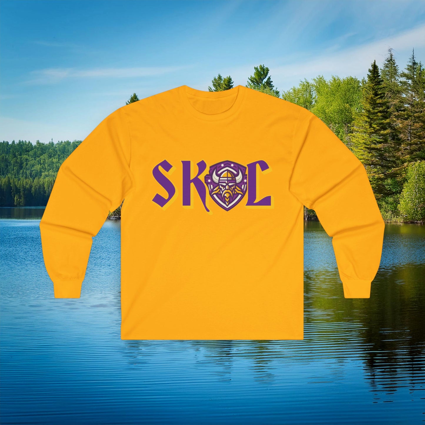 Minnesota Football SKOL Logo Long Sleeve Tee