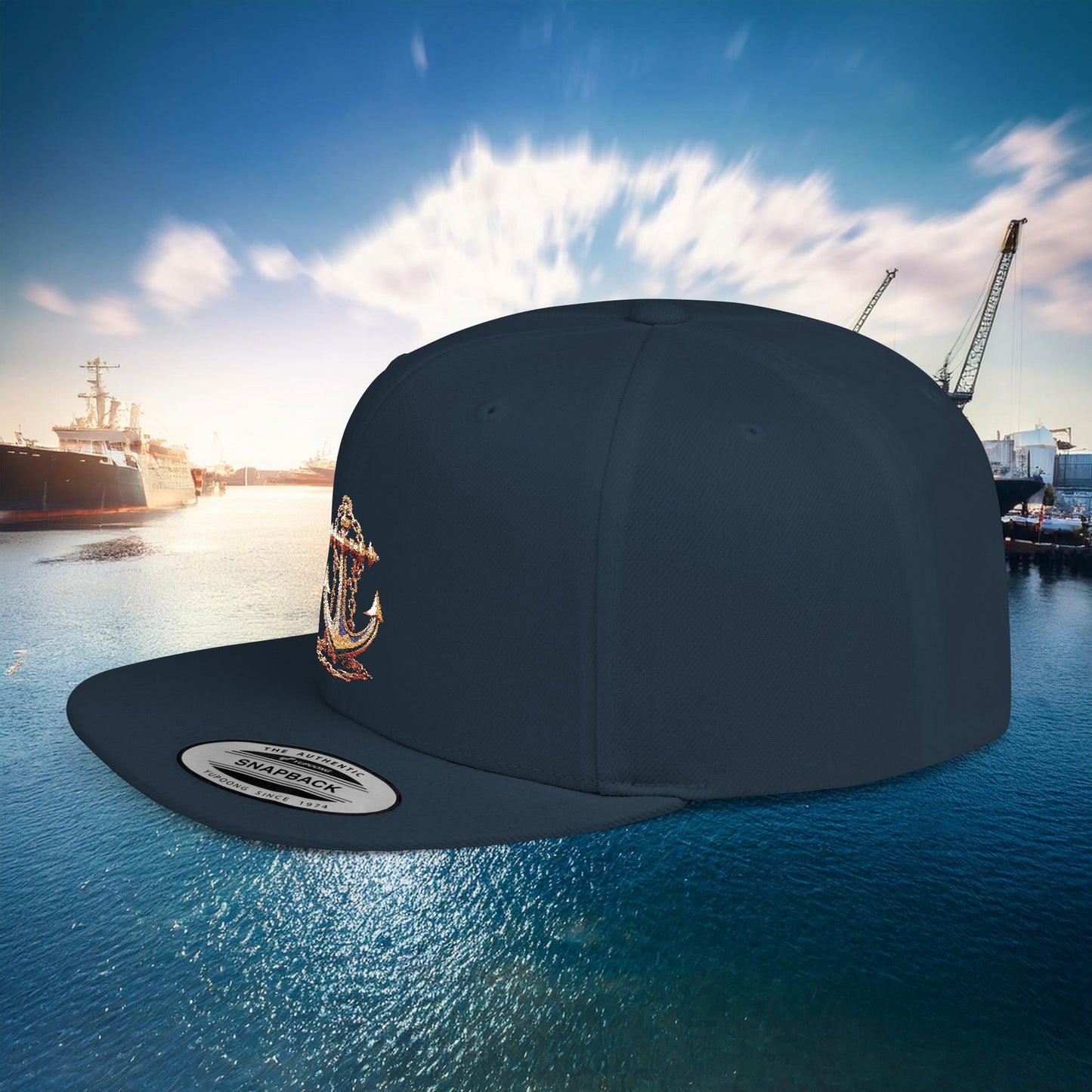 Anchor Flat Bill Snapback