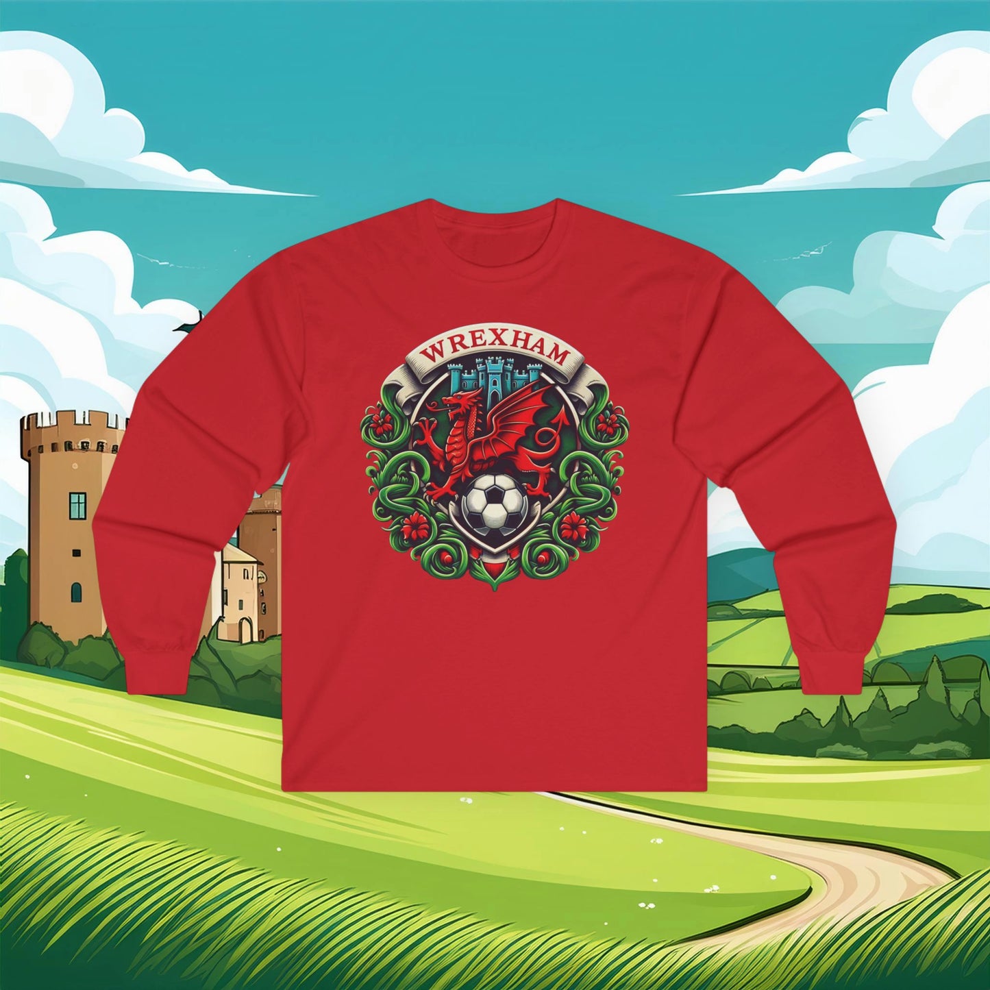 Wrexham Crest Long Sleeve Tee