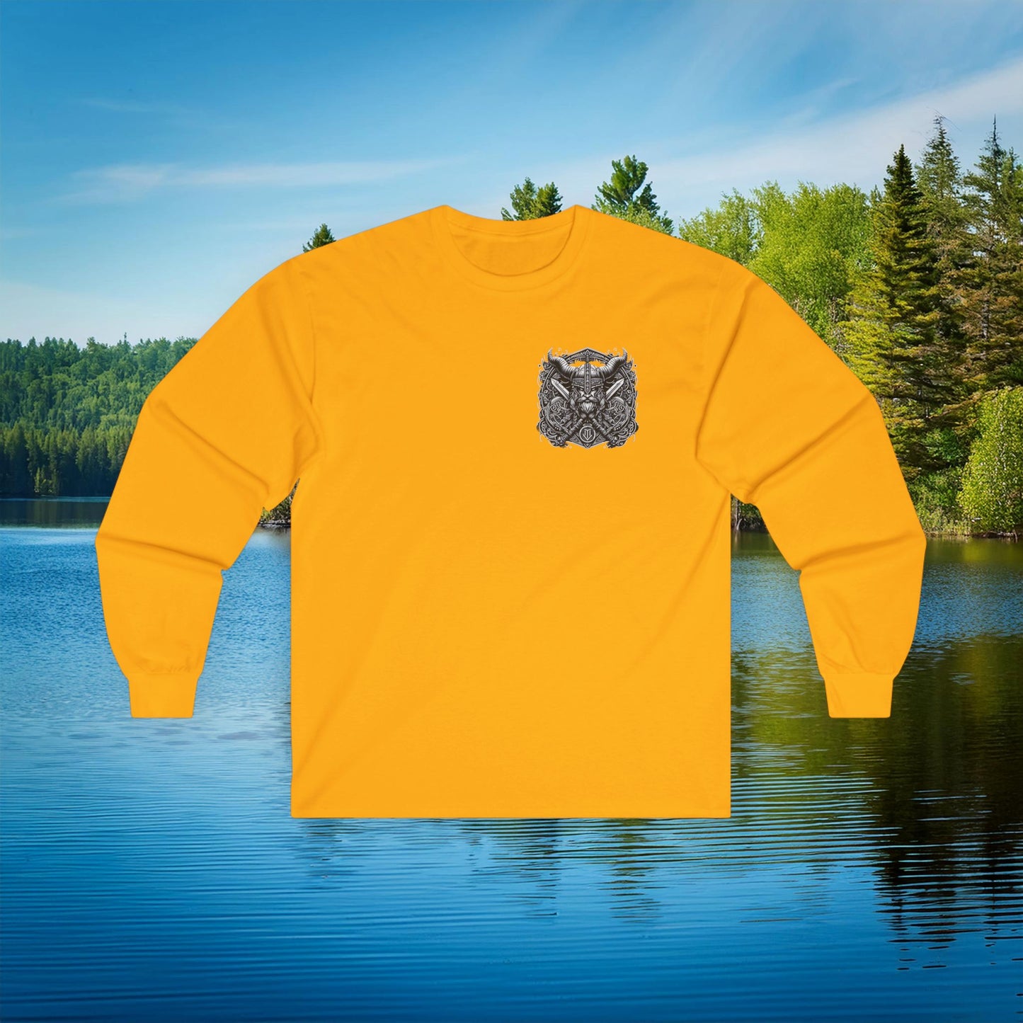 Minnesota Viking B&W Logo Long Sleeve Tee