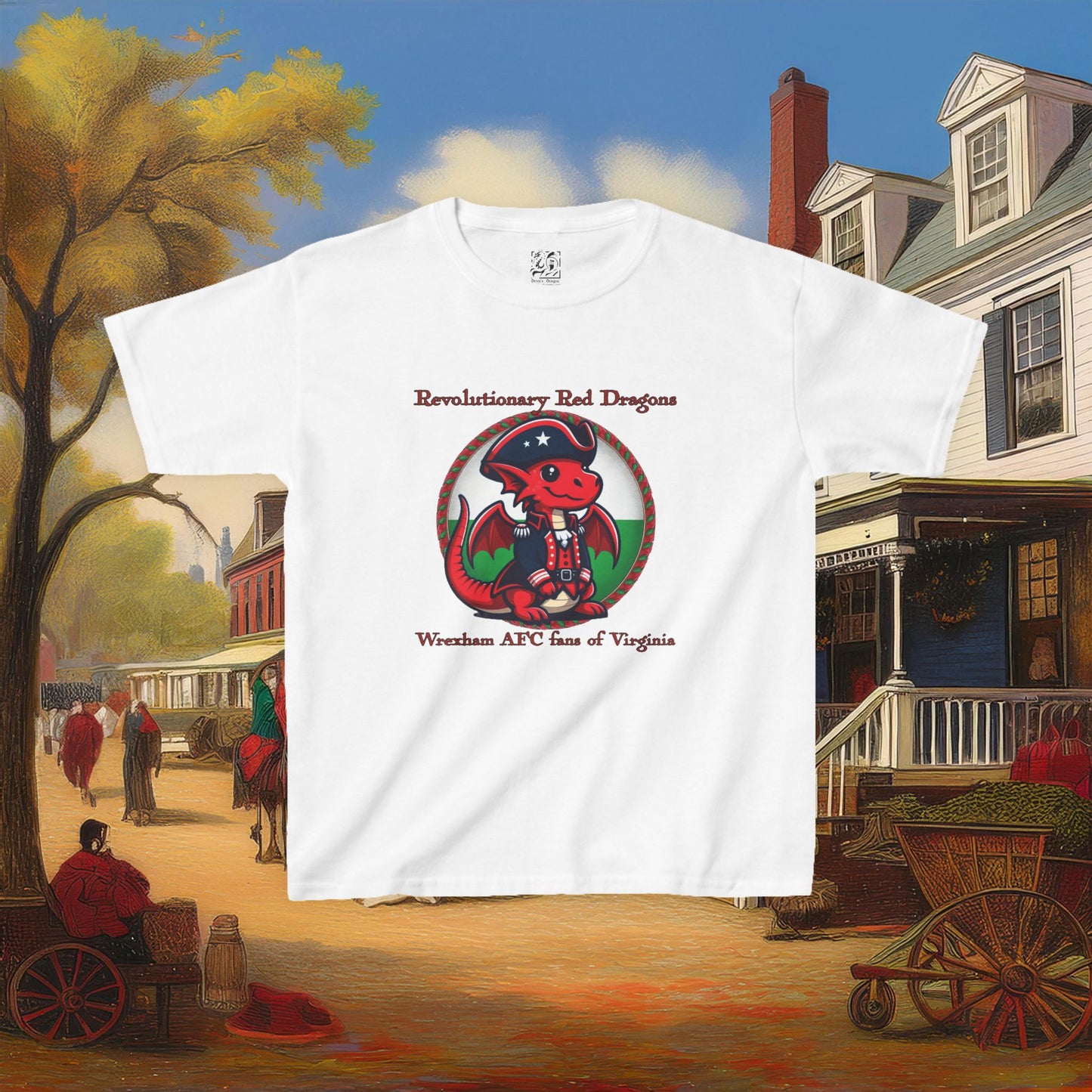 Mini Revolutionary Red Dragons Kids Tee