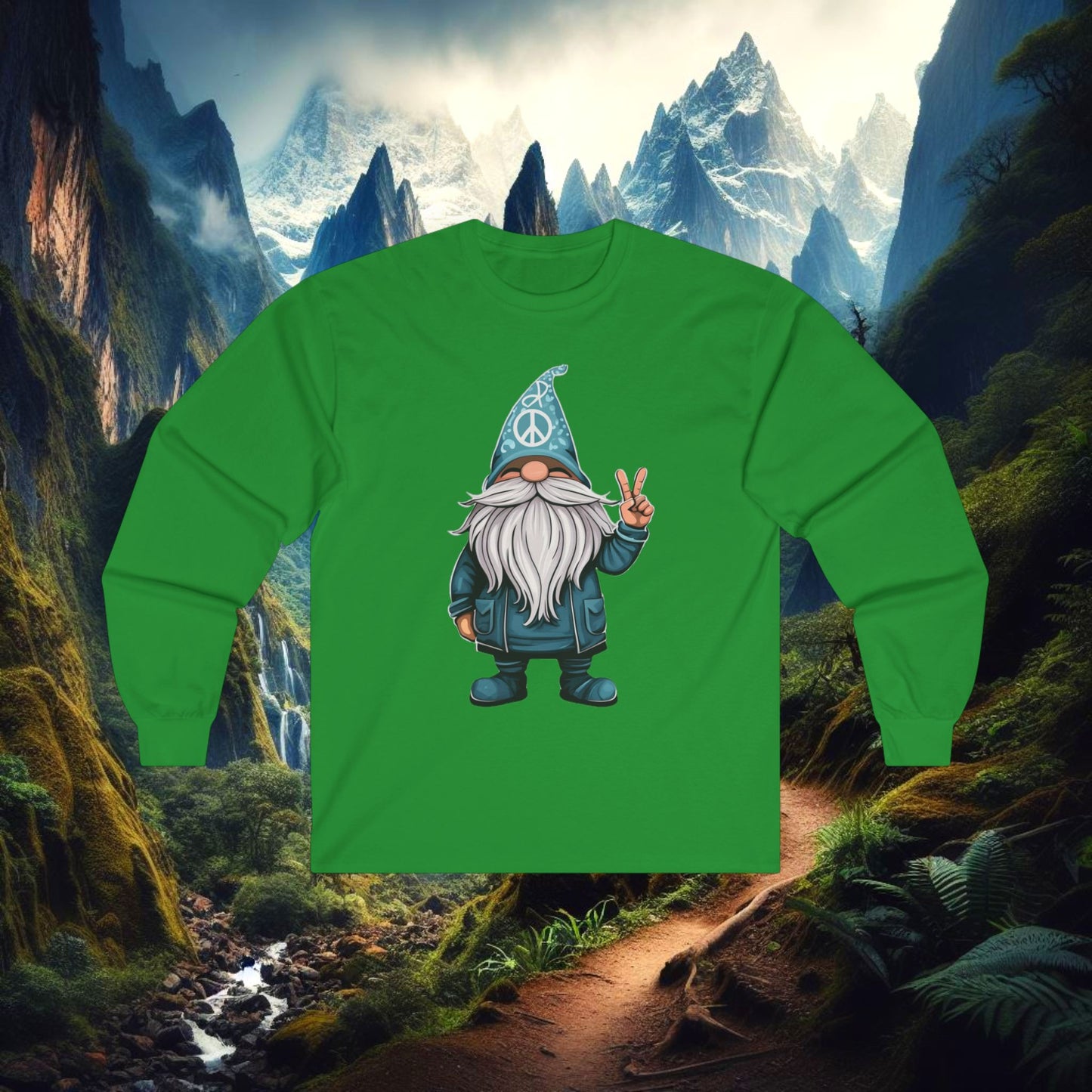 Peace Gnome Long Sleeve Tee