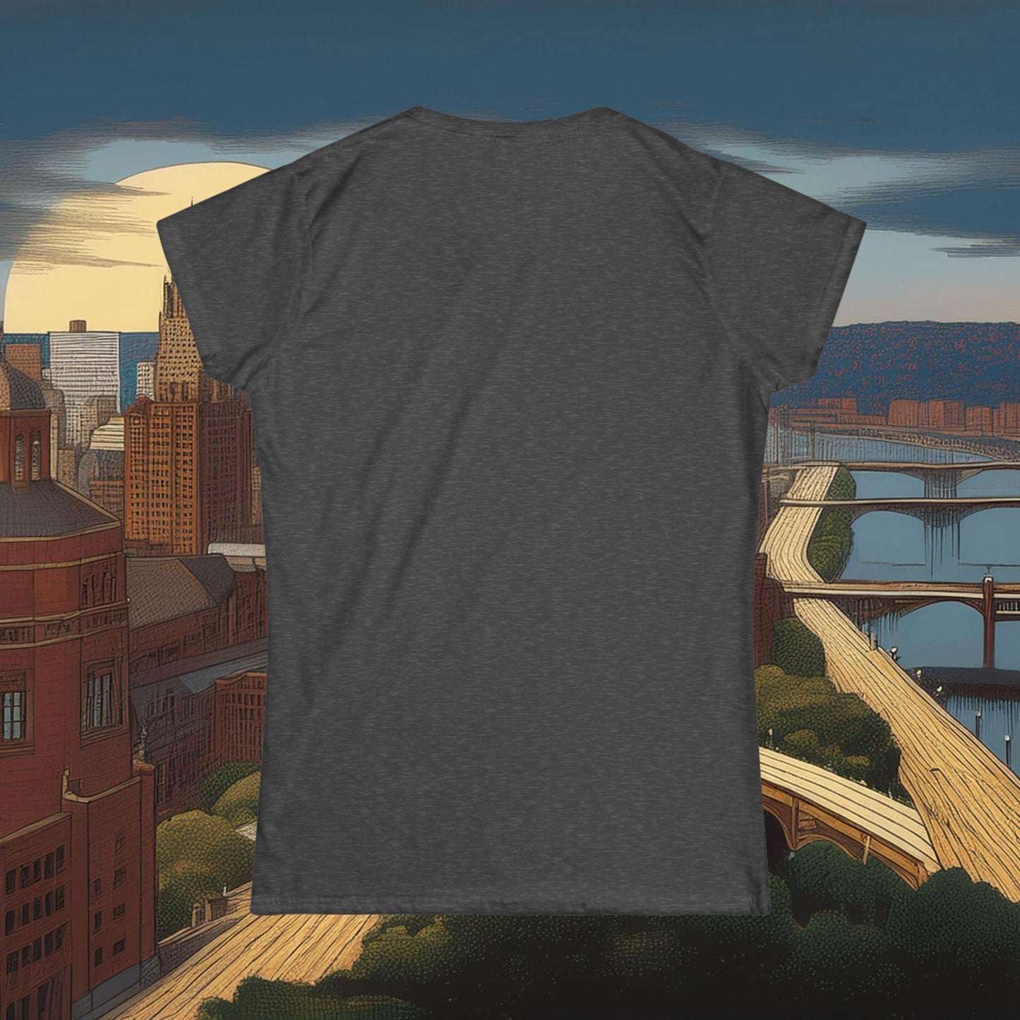 Pittsburgh Football Crest Women's Softstyle Tee