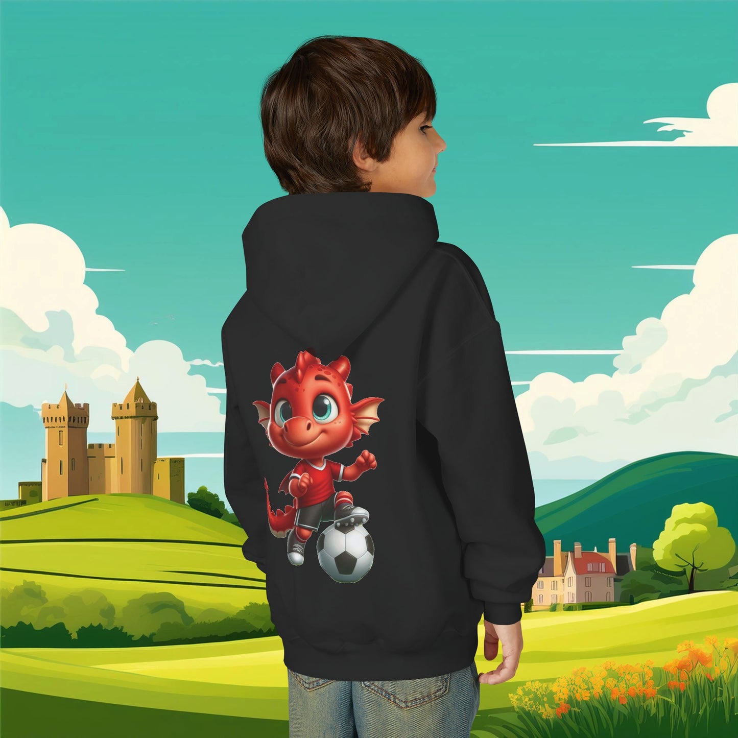 Wrexham Little Red Dragon Youth Hoodie