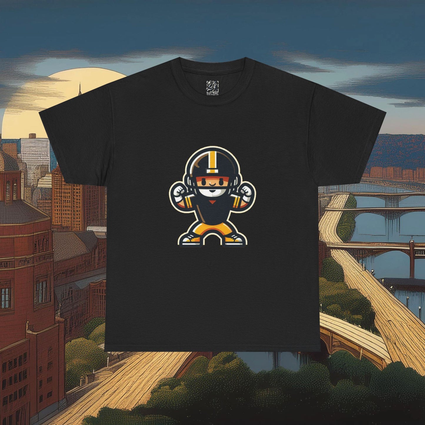 Mini Pittsburgh Football Player Tee