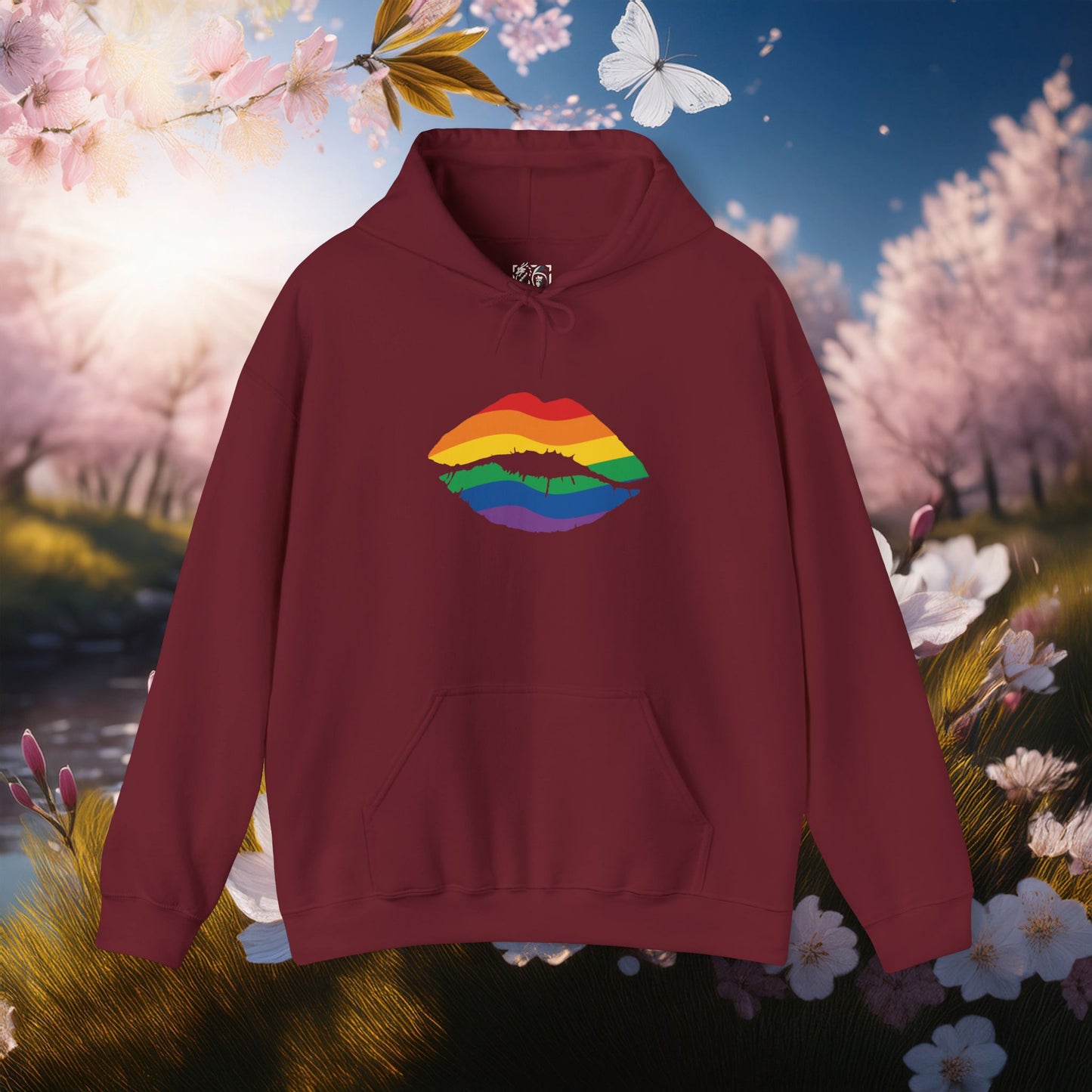 Rainbow Kiss Unisex Hoodie