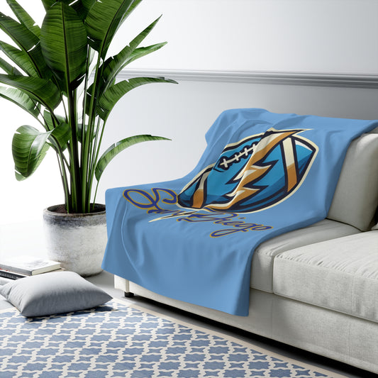 San Diego Football Sherpa Fleece Blanket