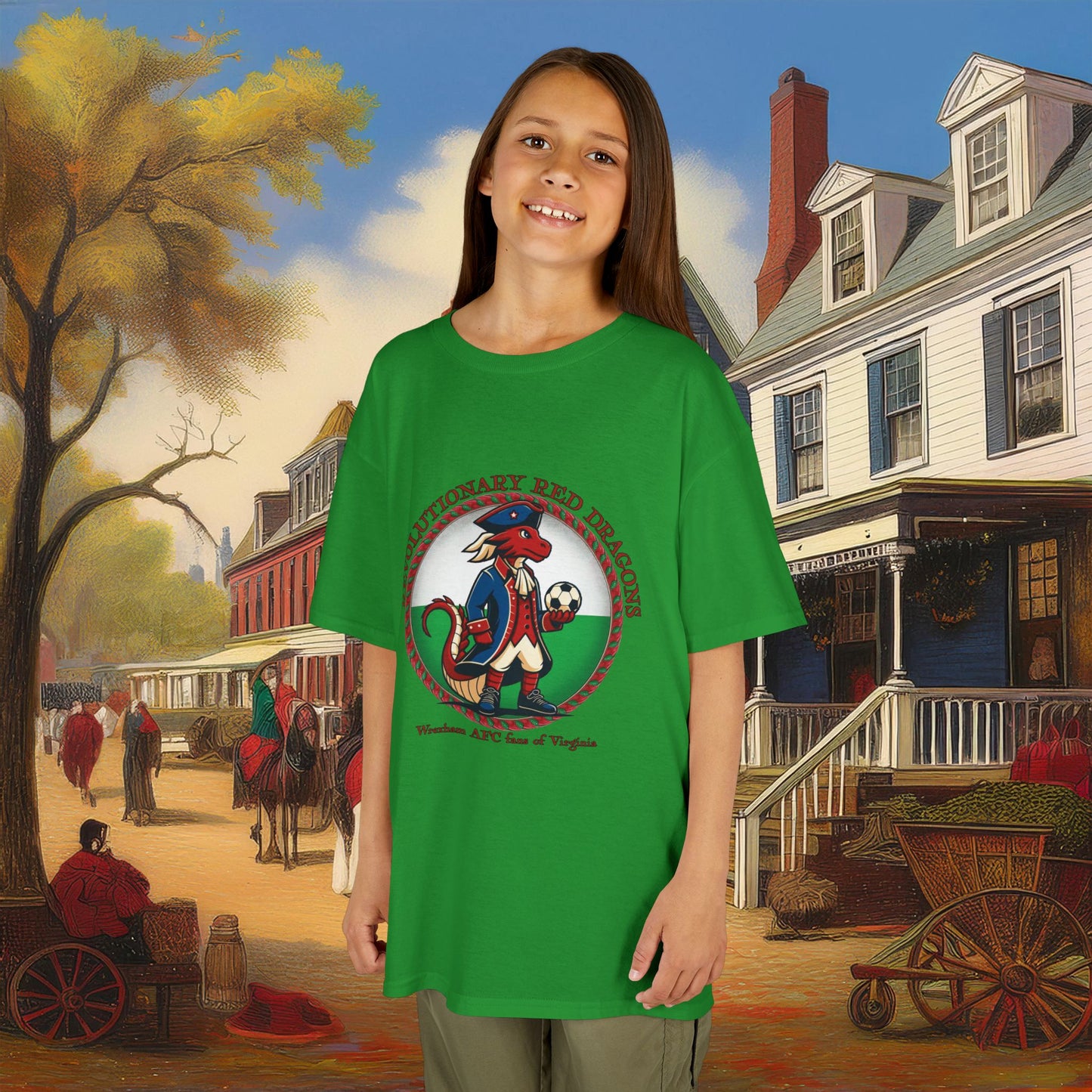 Little Revolutionary Red Dragons Kids Tee