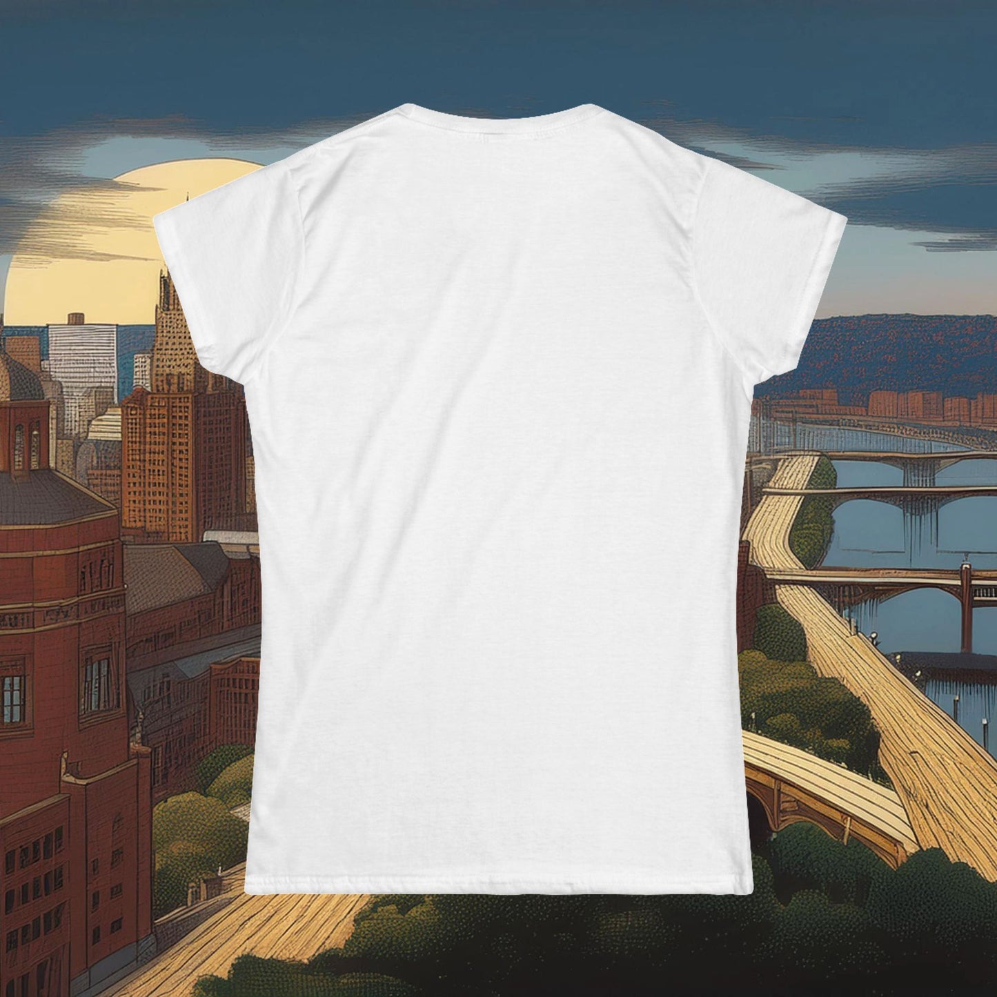 Mini Pittsburgh Football Player Women's Softstyle Tee