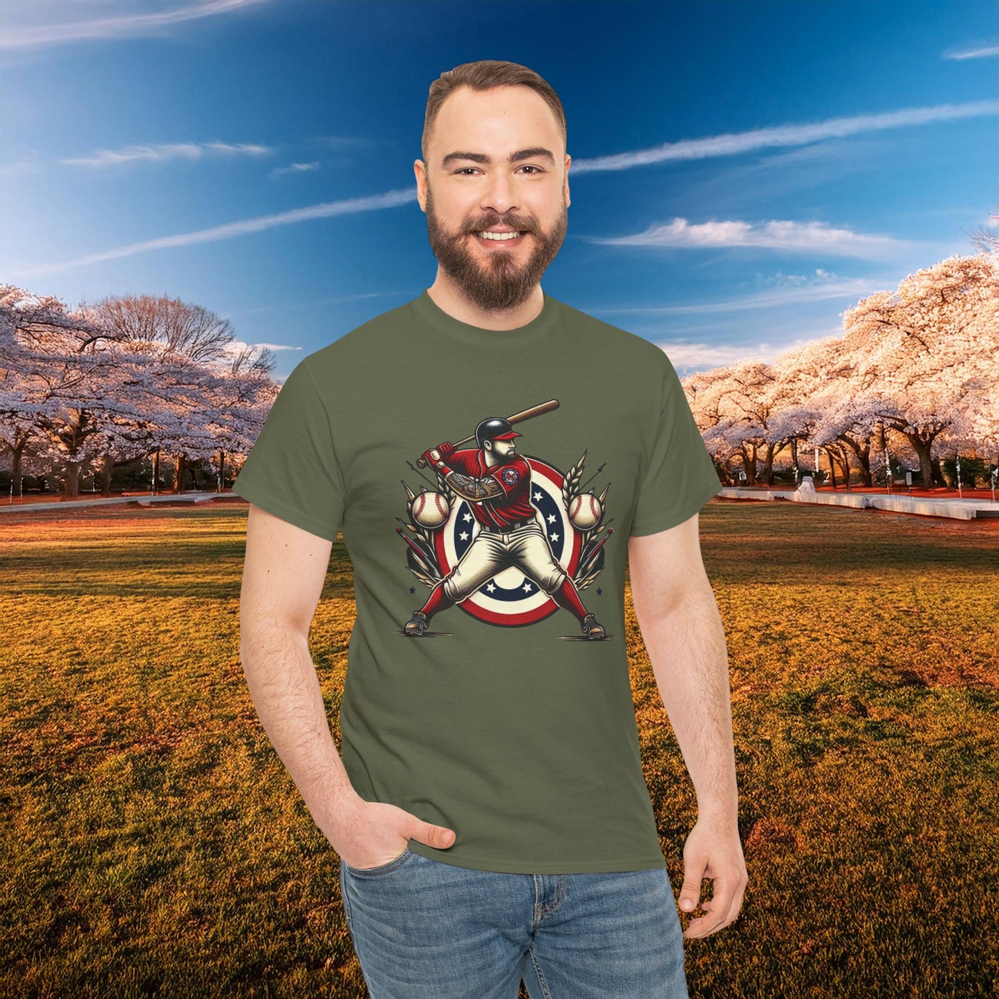 Washington Baseball At Bat Tee