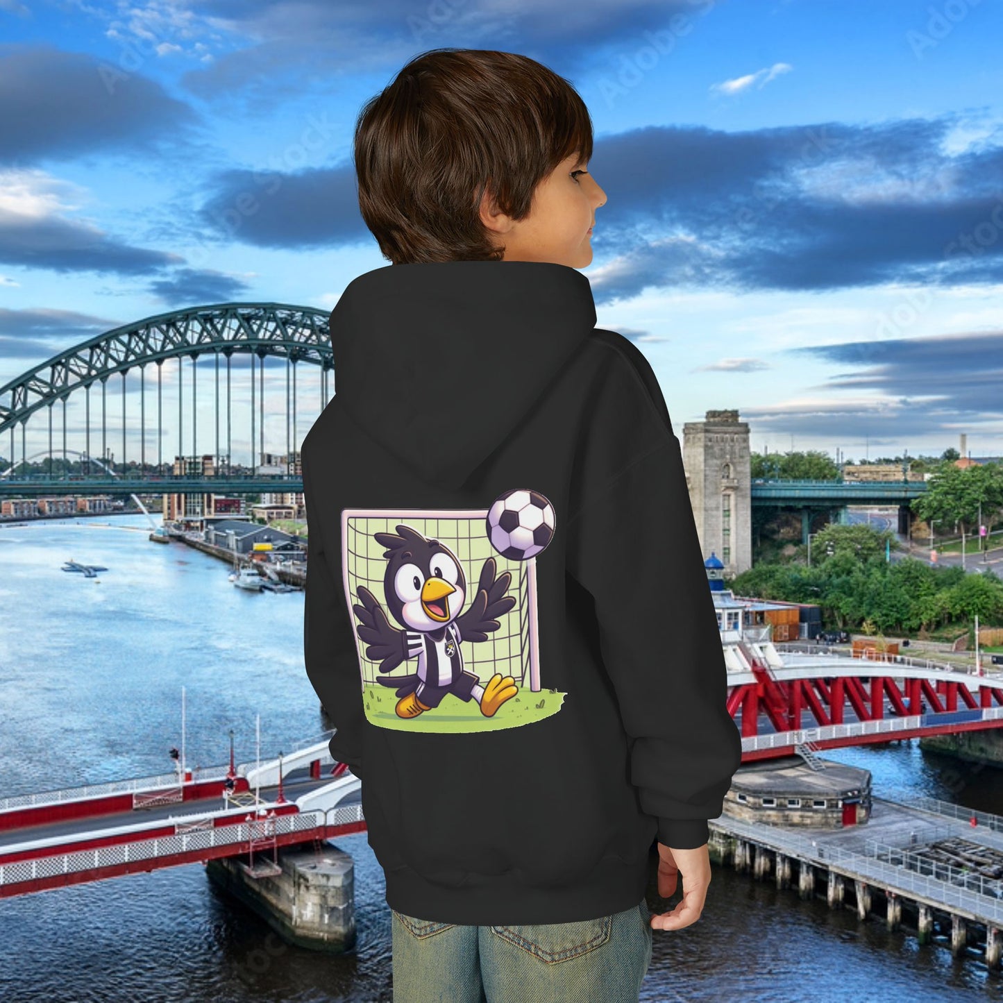 Newcastle United Mini Mag Keeper Youth Hoodie