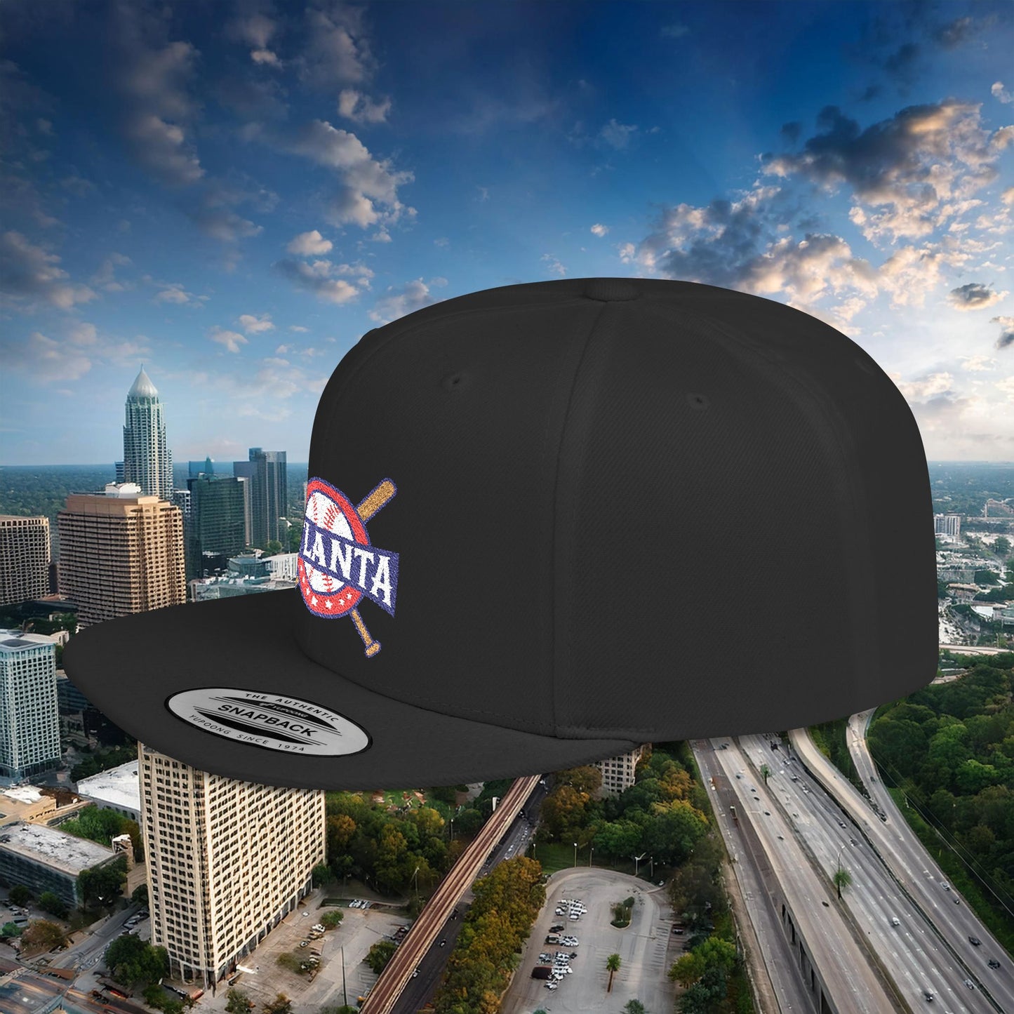 Atlanta Baseball Flat Bill Snapback