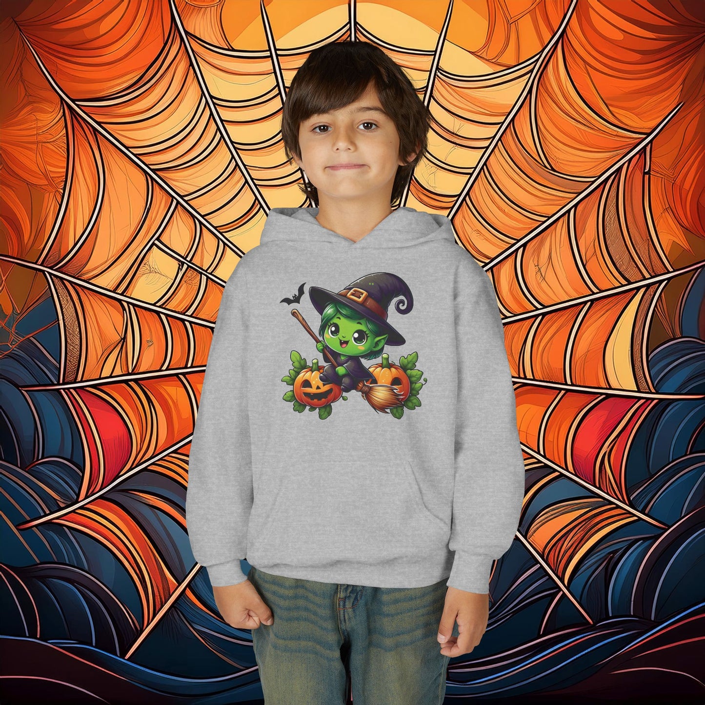 Cute Witch Youth Hoodie