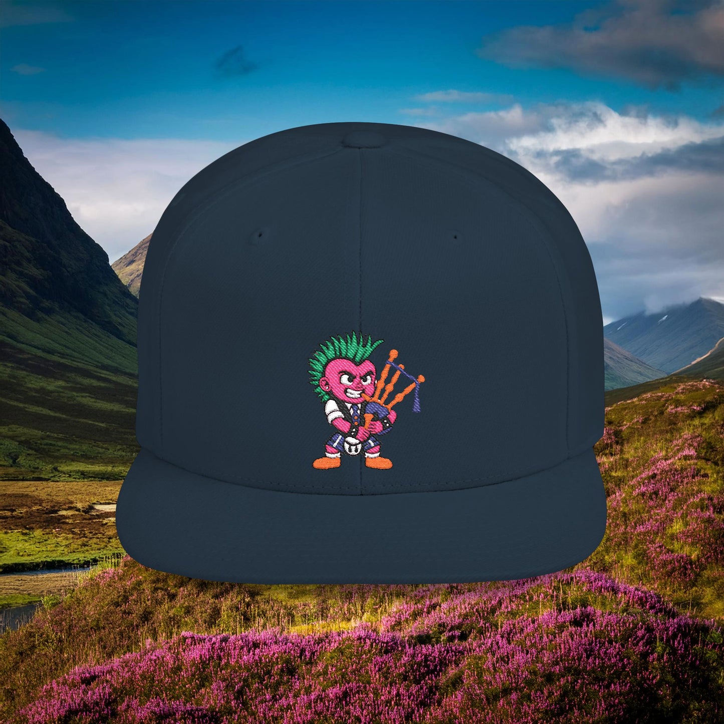 Scottish Punk Flat Bill Snapback