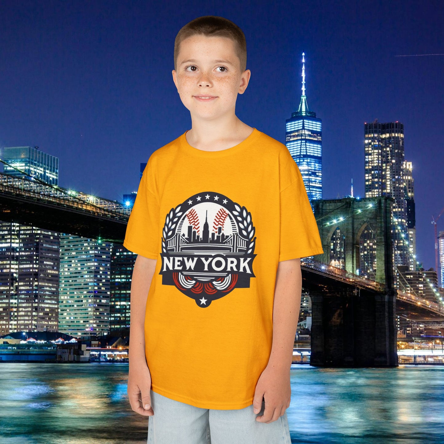 New York Bronx Baseball Kids Tee
