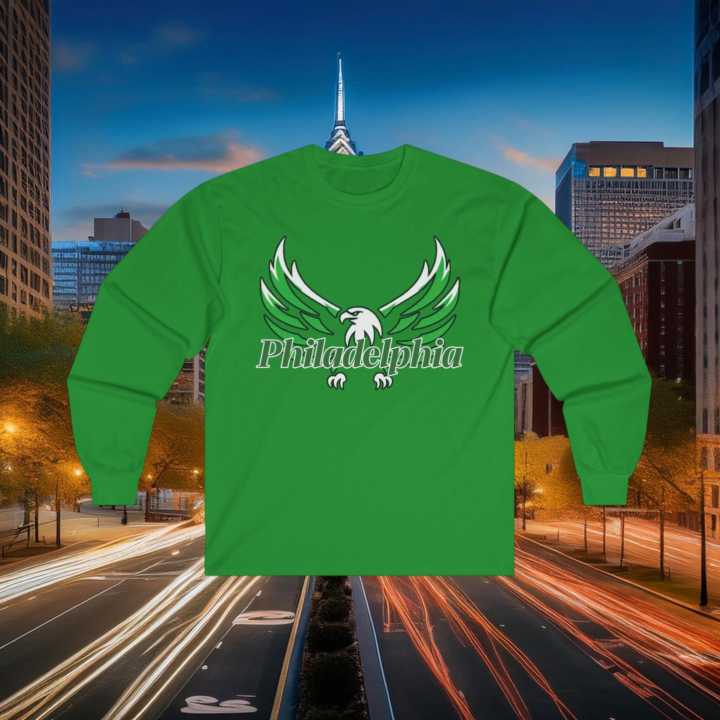 Philadelphia Eagle Logo Long Sleeve Tee