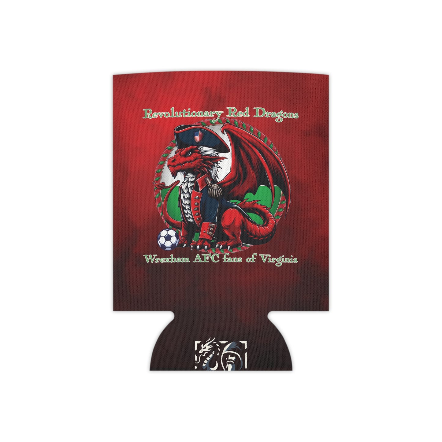 Revolutionary Red Dragons Logo Can Cooler - Red Smoke