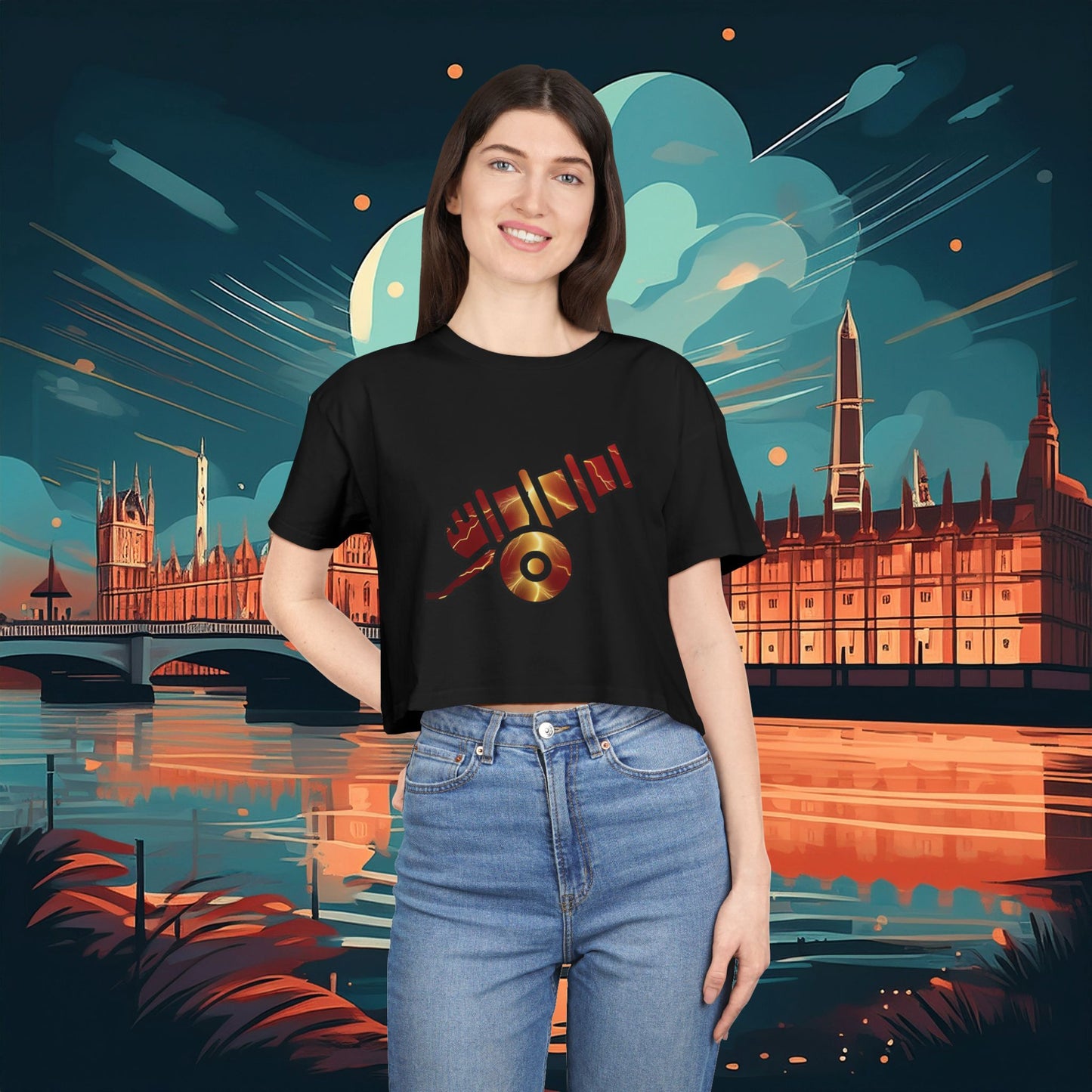 Lightning Artillery Women's Crop Tee