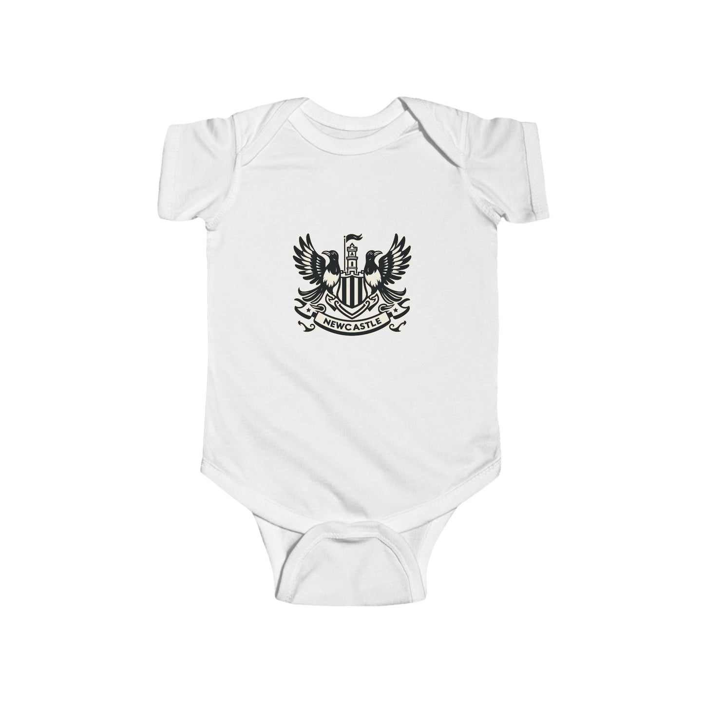 Newcastle United B&W Crest Infant Bodysuit